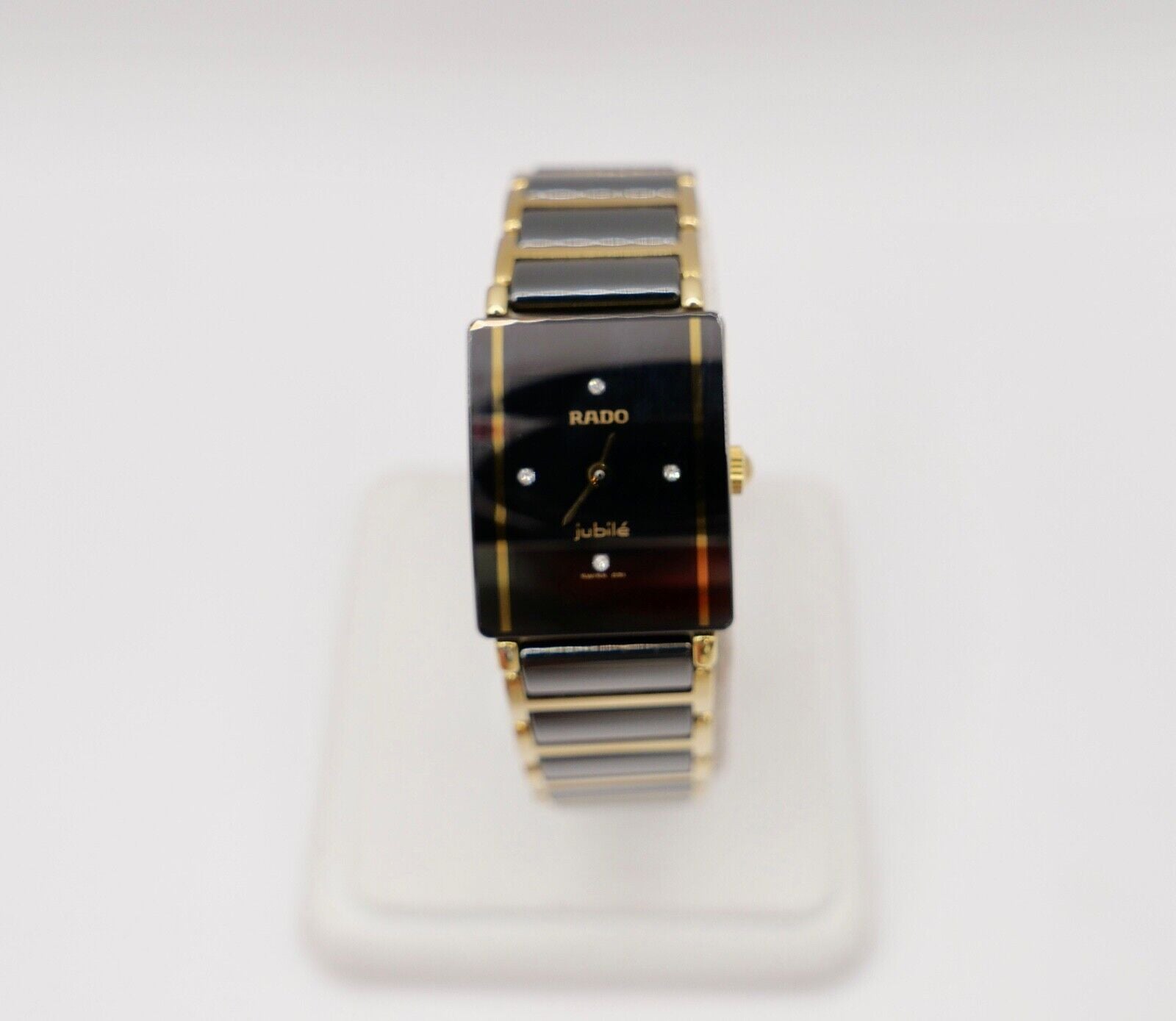 RADO Diastar Jubilé Damenuhr Ref. 153.0383.3 Keramik Gold Quartz Diamant 22x18mm