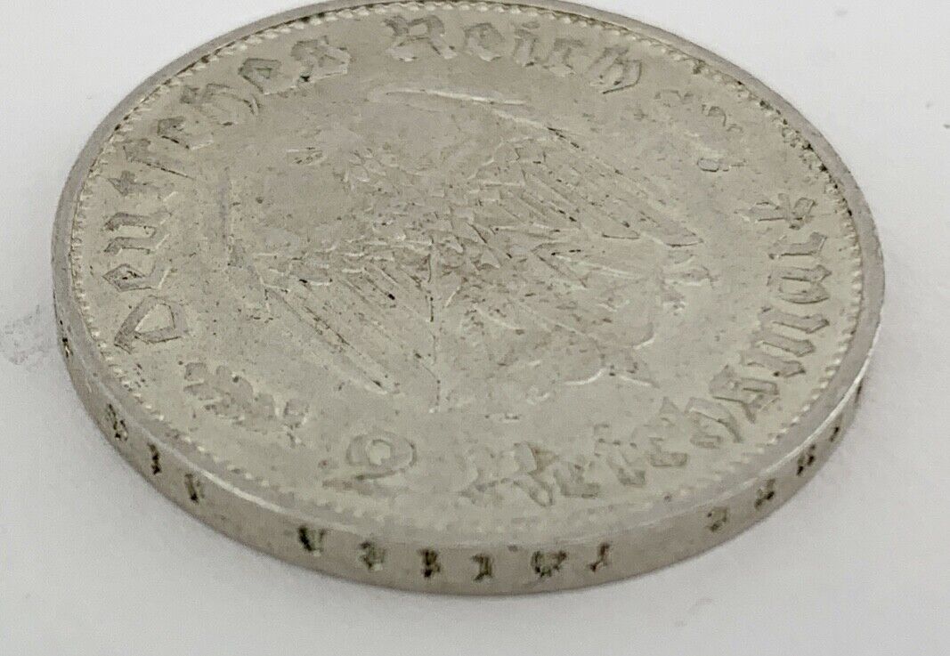 2 Reichsmark DRITTES REICH 175 Geburtstag Friedrich Schiller 1934 F J. Jäger 358