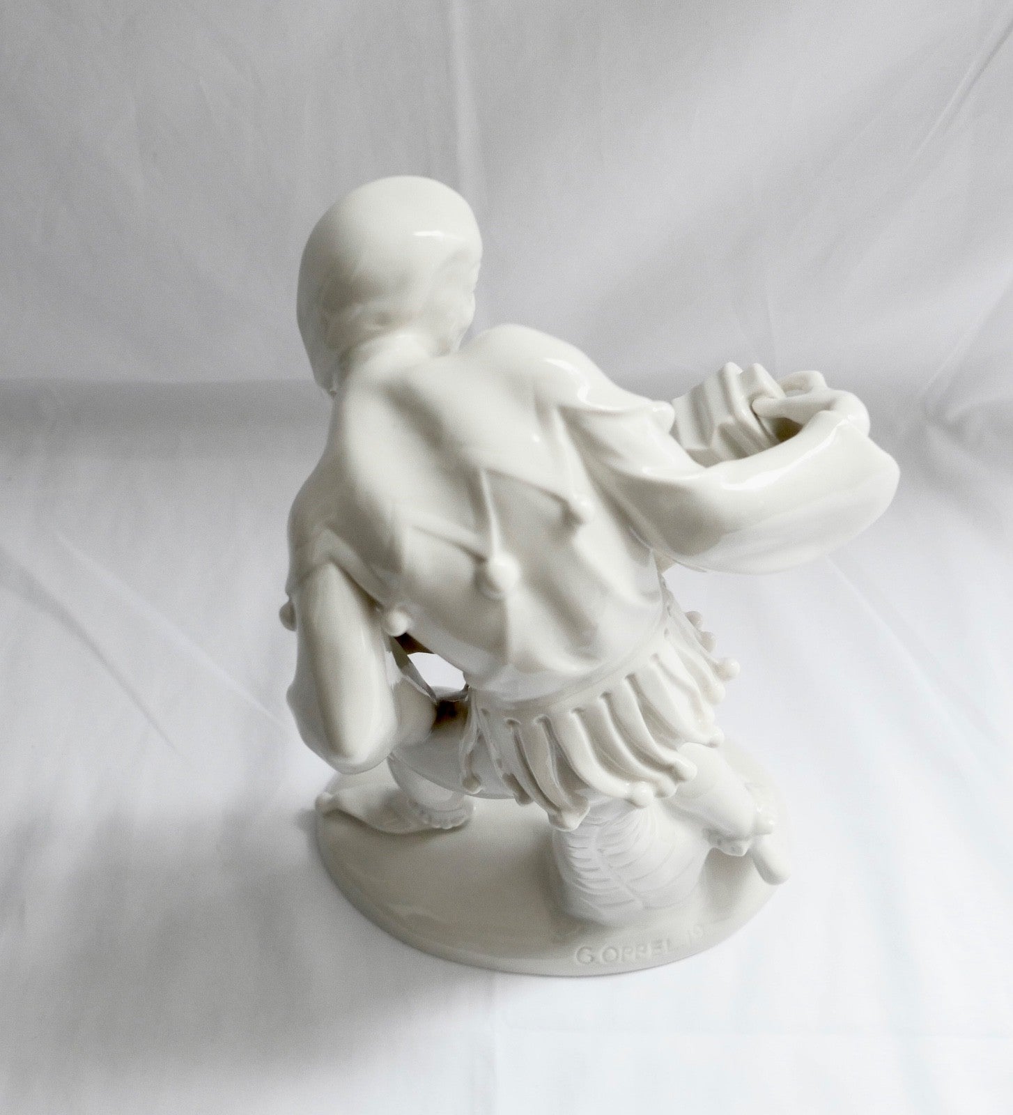 Schwarzburger Werkstätten Harlekin Figur Ziehharmonika Bandonium G. Oppel U 234