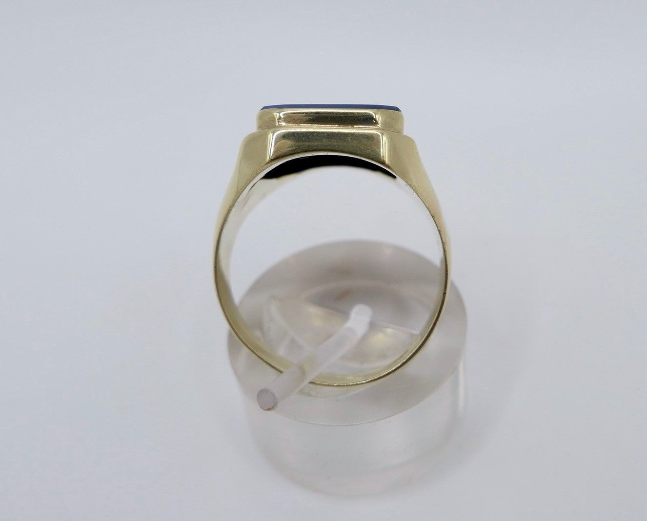 Goldener Herrenring mit Lapis Lazuli - 333 8K Gold Siegelring Gr. 63
