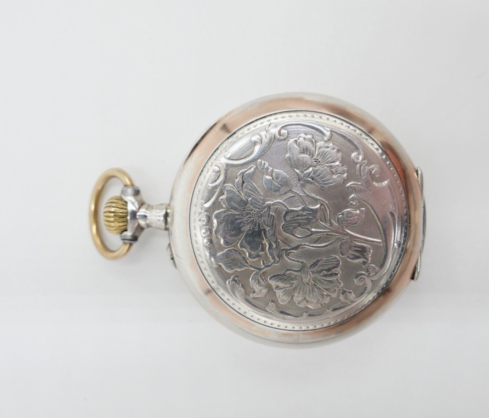 VORWÄRTS Open Face 800 Silber Taschenuhr um 1900 K&CI Schweiz