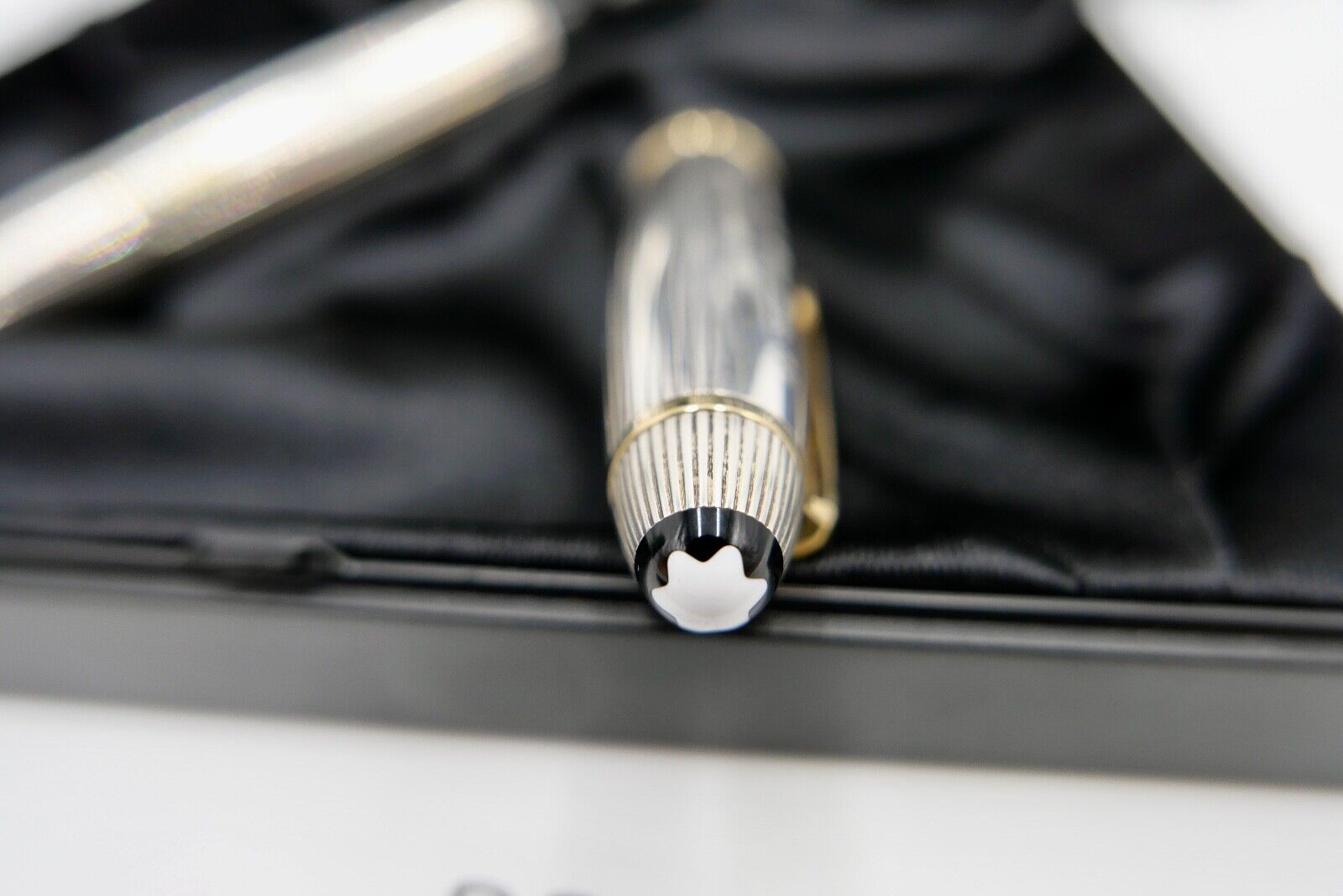 MONTBLANC Kolbenfüller Solitaire Le Grand MEISTERSTÜCK 1468 Silber GETRAG WHEEL 