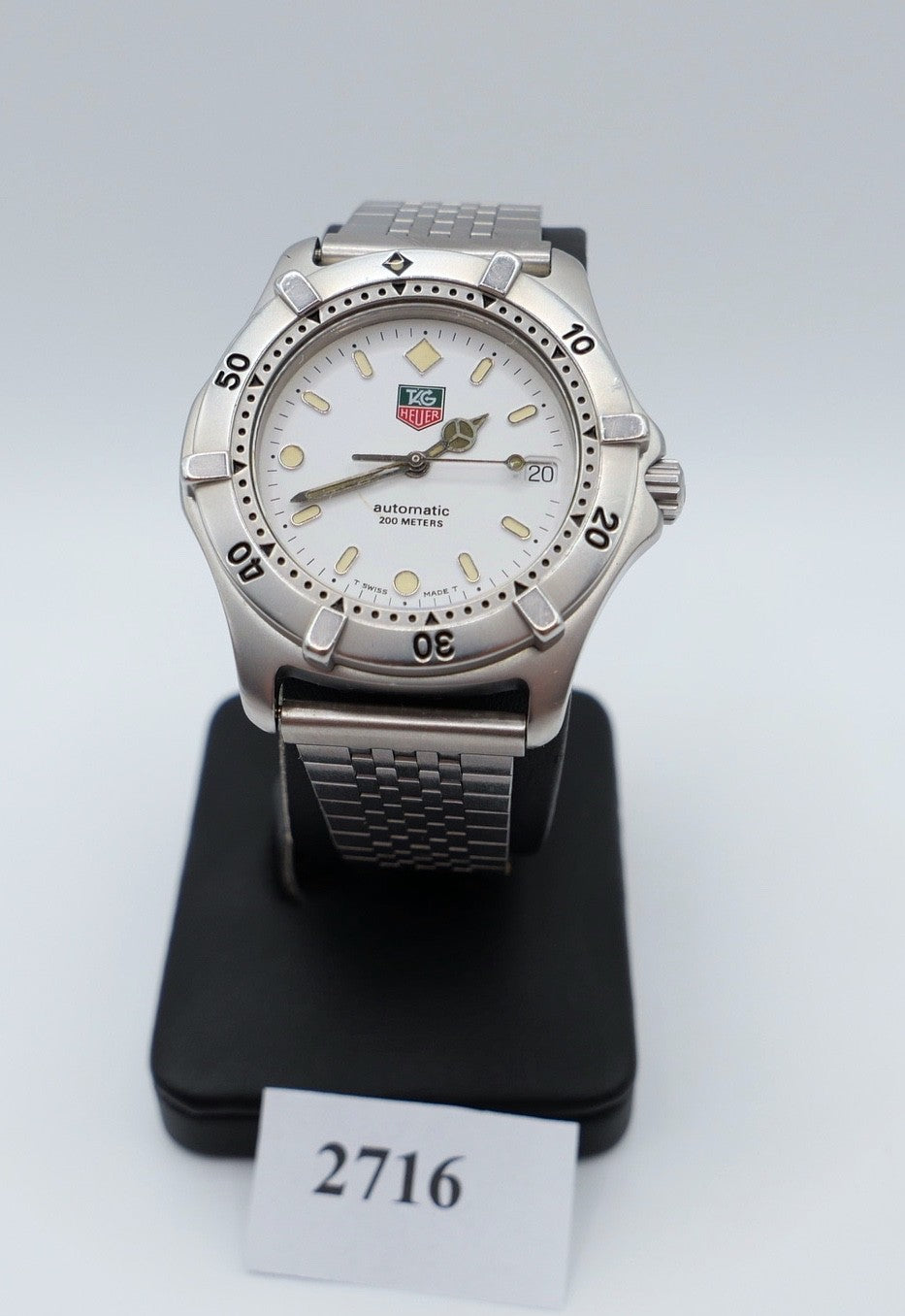TAG Heuer 2000 Automatik 200m Diver WE2111 ETA 2824-2 Stahl 38mm Armbanduhr