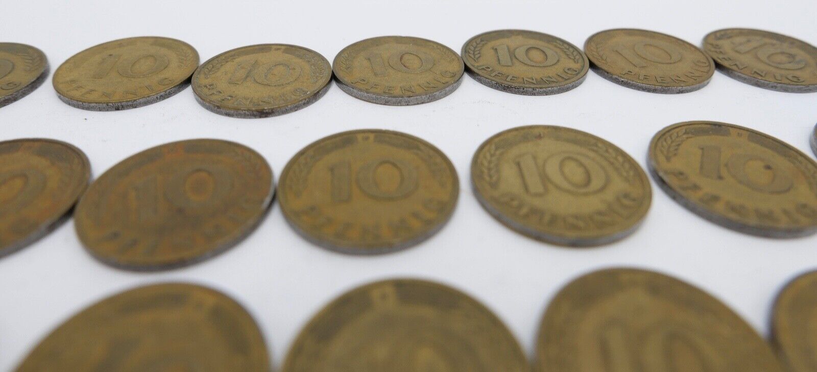 47x 10 Pfennig 1950 D F G J Jäger J. 383 s-vz