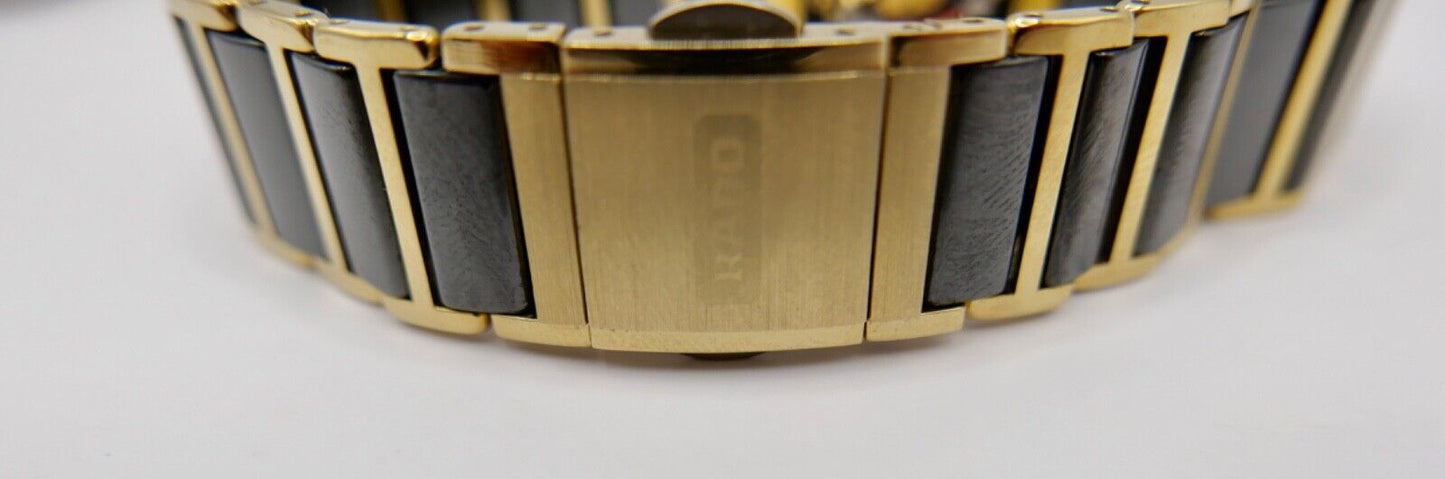 RADO Diastar Jubilé Damenuhr Ref. 153.0383.3 Keramik Gold Quartz Diamant 22x18mm