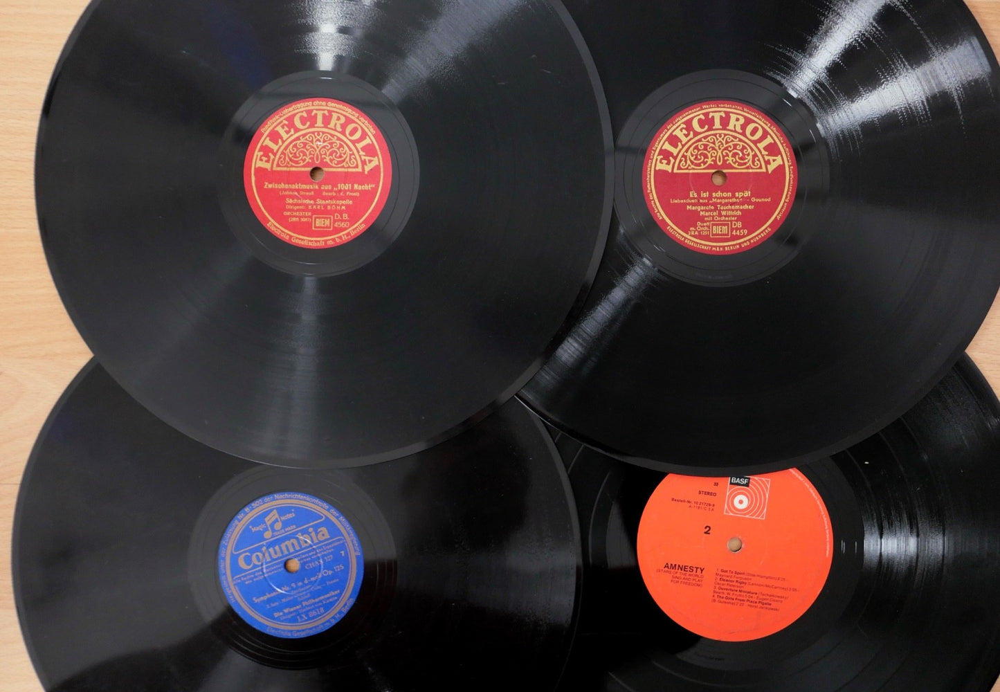 Konvolut 31 Schellackplatten Klassik Oper Operette Tanzmusik Deutsche 30cm 12"