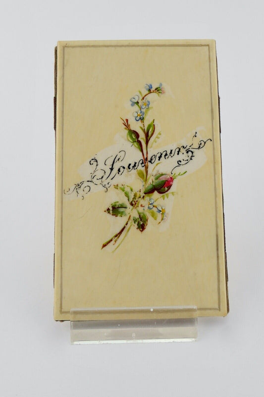  antikes Visitenkartenetui Etui handbemalt Jugendstil um 1900