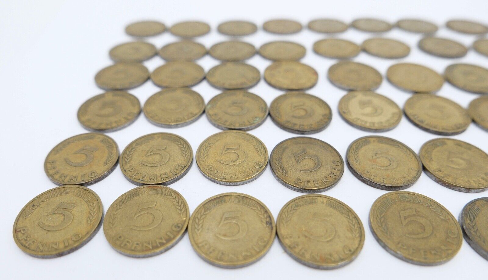 51x 5 Pfennig 1949 D F G J Jäger J. 377 s-vz