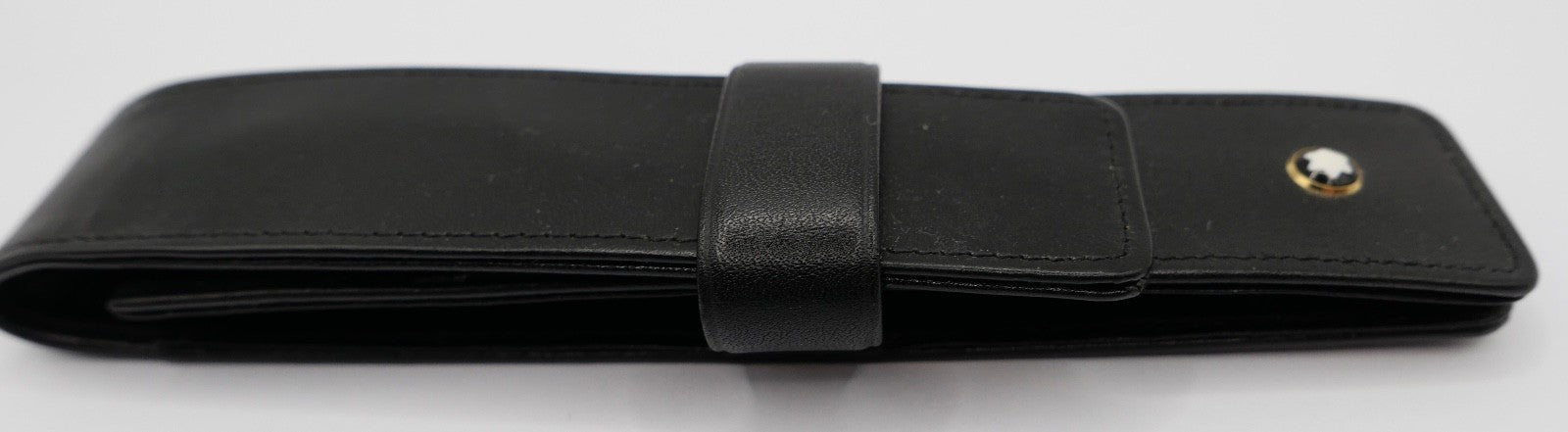 Montblanc schwarzes Leder Etui für Schreibgerät Kugelschreiber Stift Füller