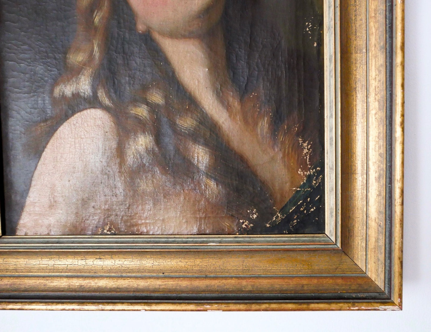 antikes altes Ölgemälde 19. Jh. Büßende Maria Magdalena nach Murillo 70x60 cm