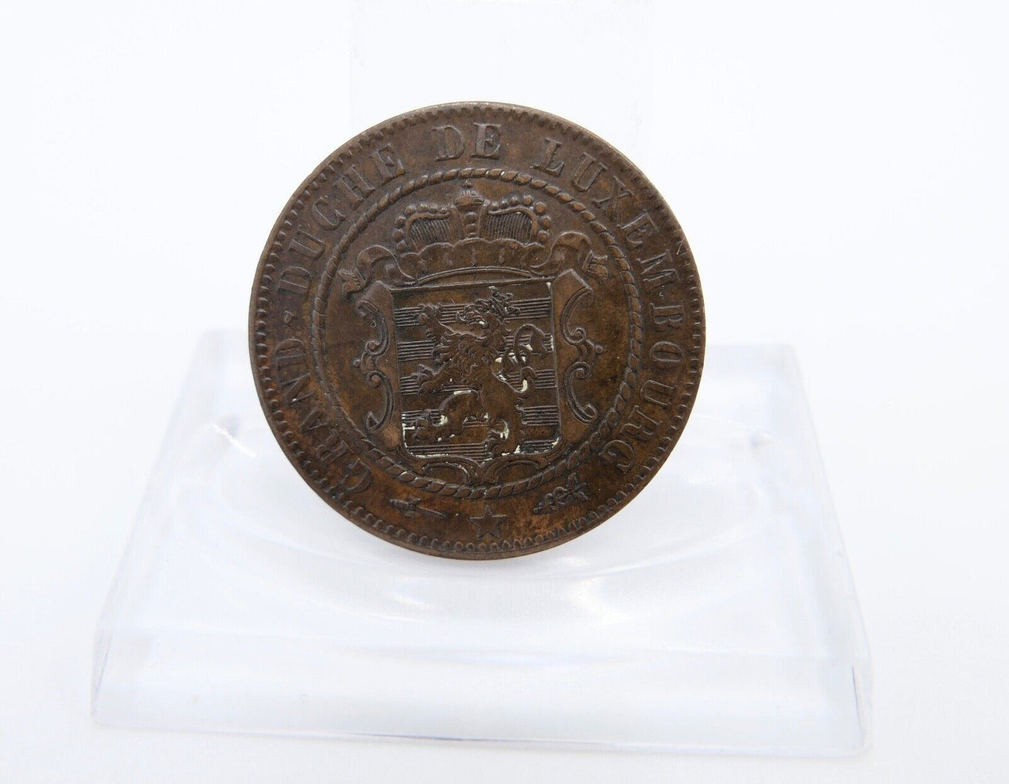 10 Centimes 1870 Luxemburg Guillaume III. 1849-1890 fast Stempelglanz