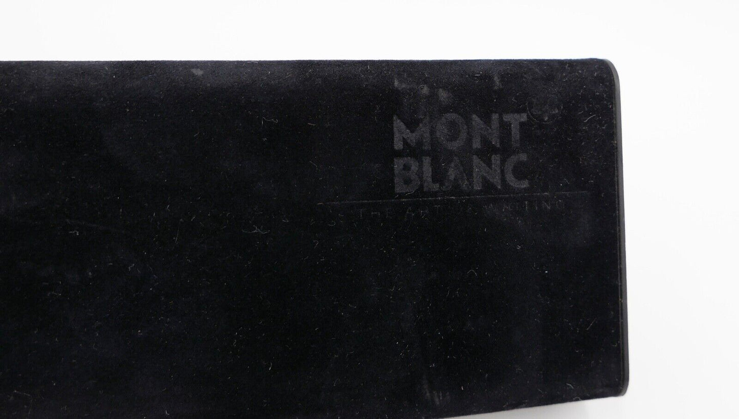 MONTBLANC schwarzes Samt Etui für drei Kugelschreiber / Stifte Garantiekarte