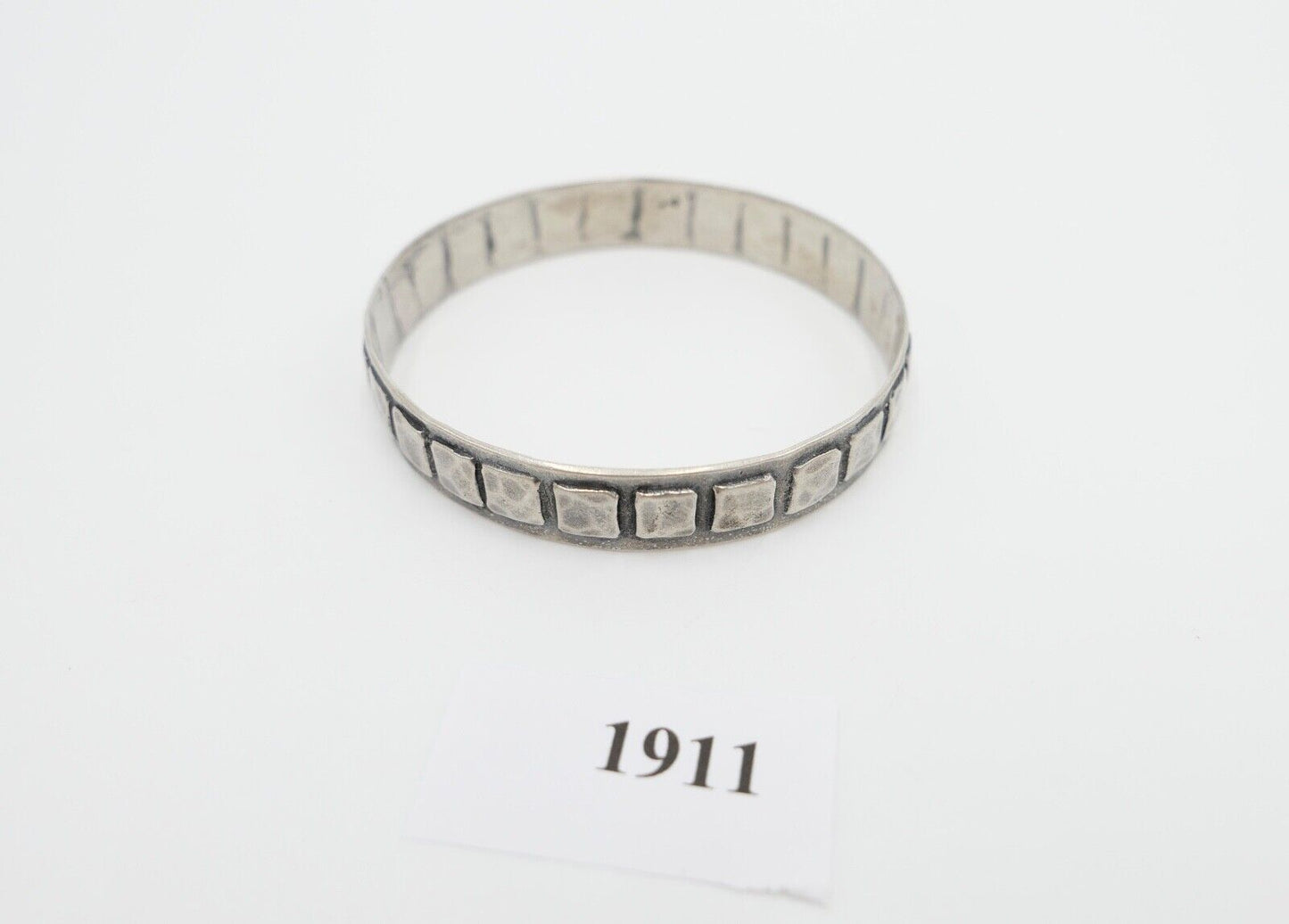 70er Jahre Designer Armband Armreif Burkhard Oly massiv 835 Silber