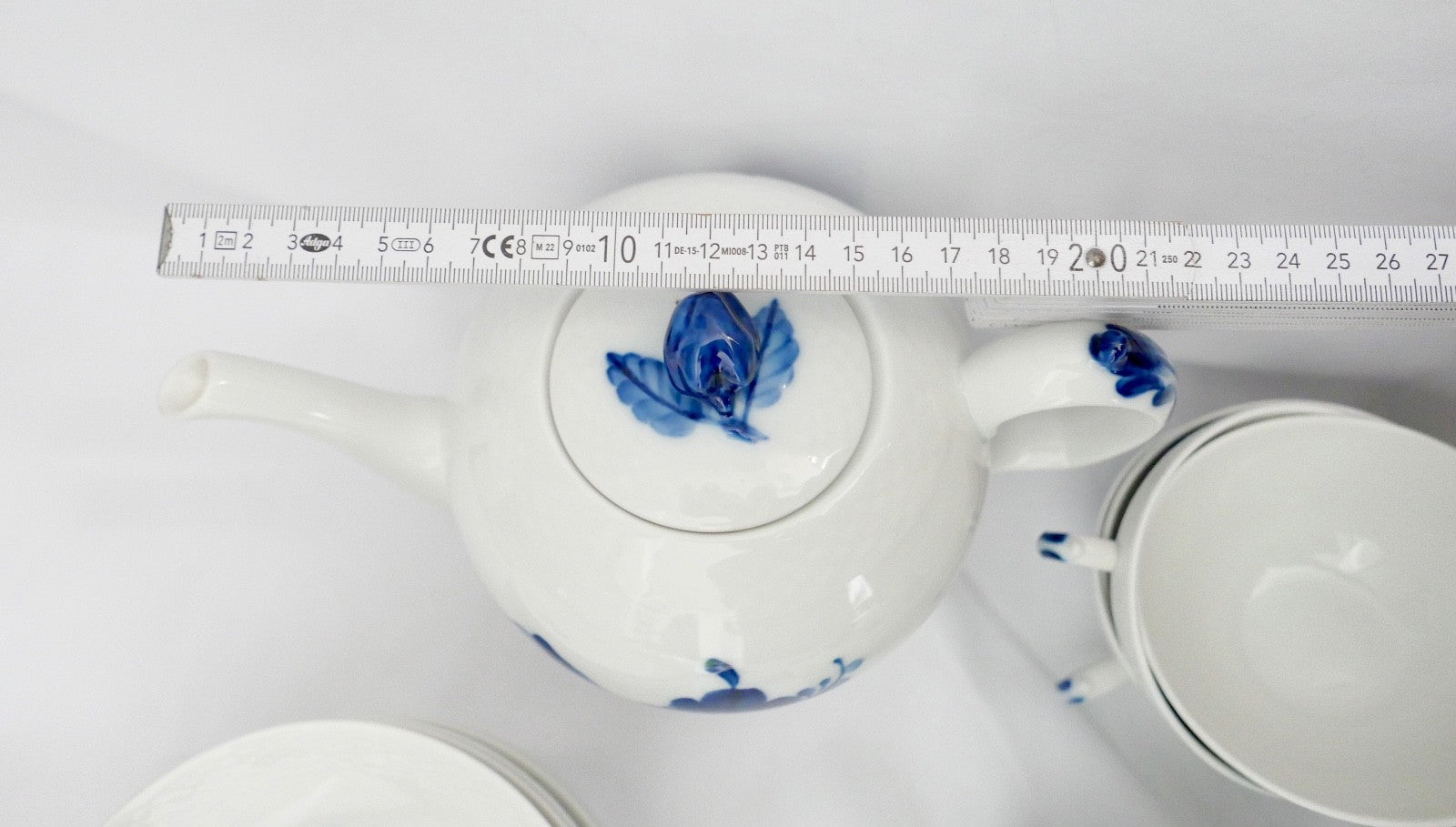 23 Tlg ROYAL COPENHAGEN " Blaue Blume " Tee Service Porzellan Teller Tassen