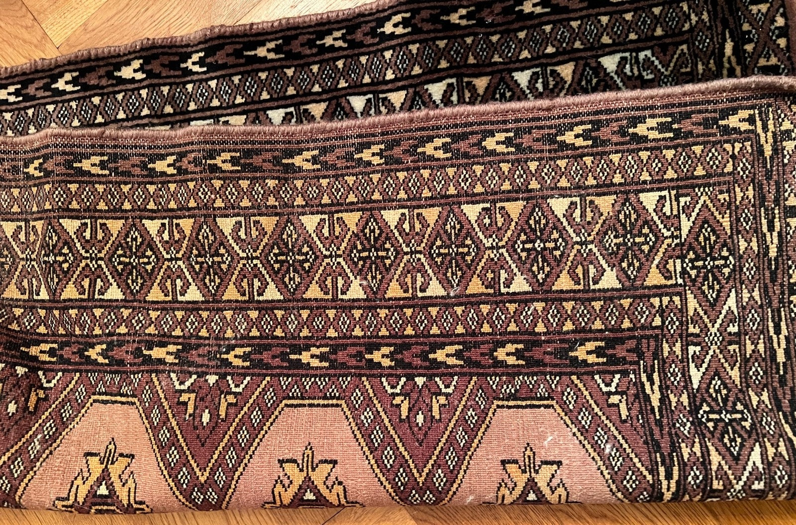 Buchara  Bokhara  alter Orientteppich old carpet 105x86  cm