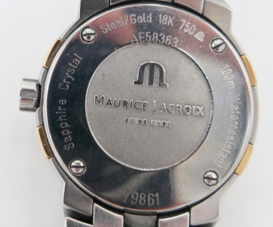 Maurice Lacroix Milestone Ref.  79861 Edelstahl 18 Karat vergoldet Damen Quartz