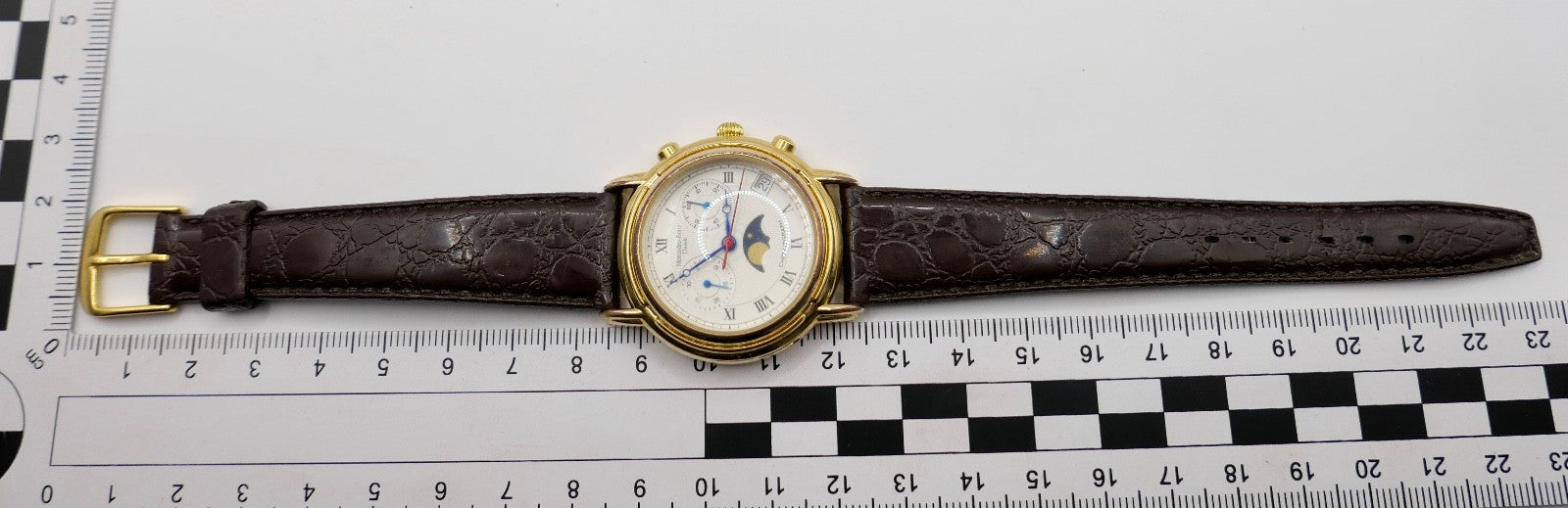 2000er Jahre Mercedes Benz Classic Chronograph Quartz Mondphase 35mm