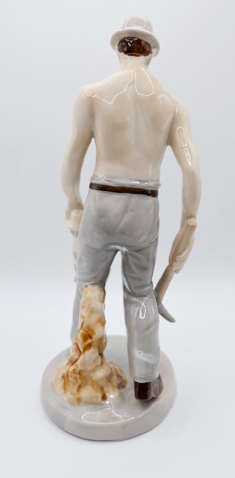 Glück Auf GmbH Porzellan Bergmann Figur aus Porzellan  Zeche 1960er Bergbau