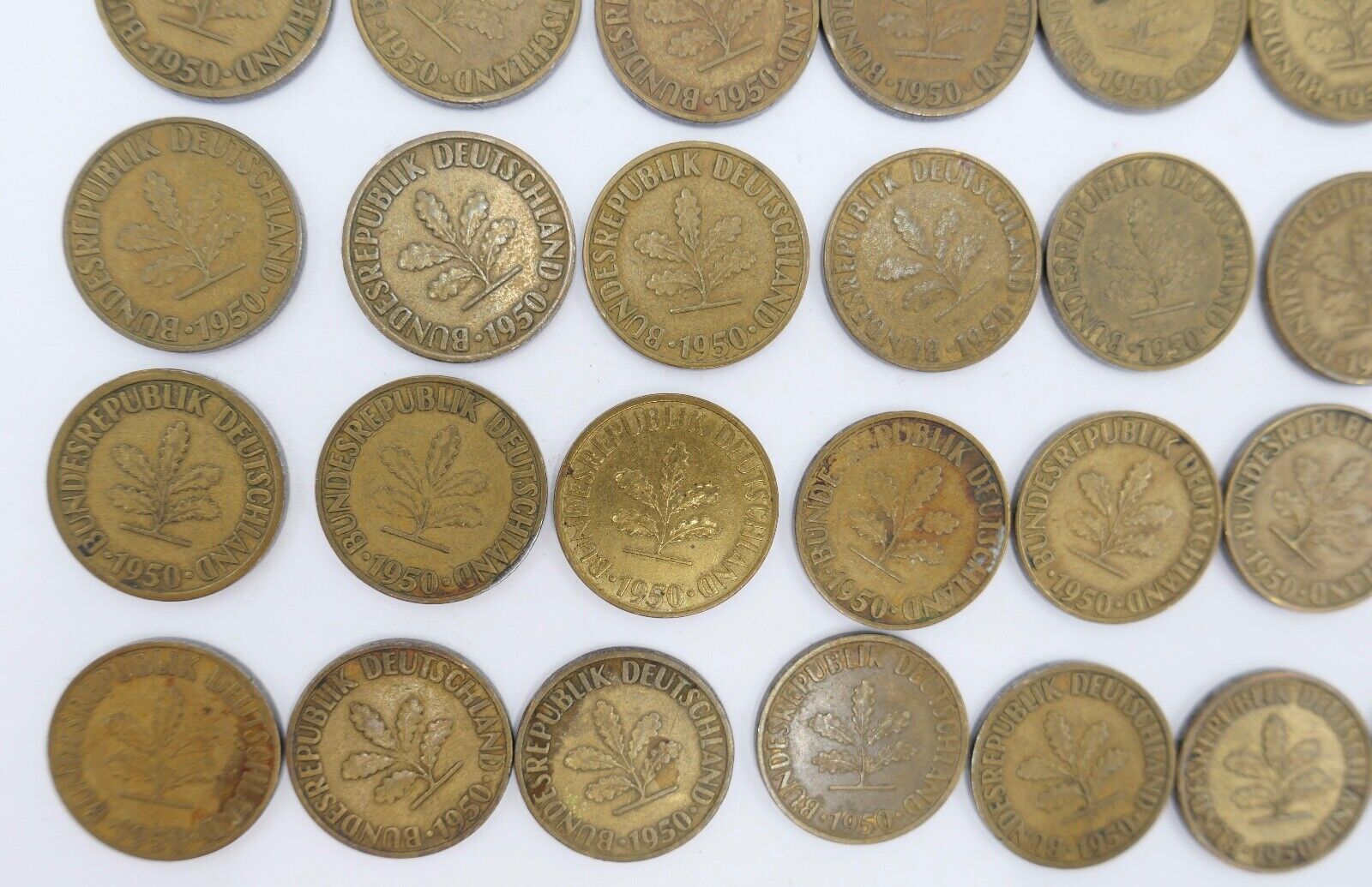 47x 10 Pfennig 1950 D F G J Jäger J. 383 s-vz