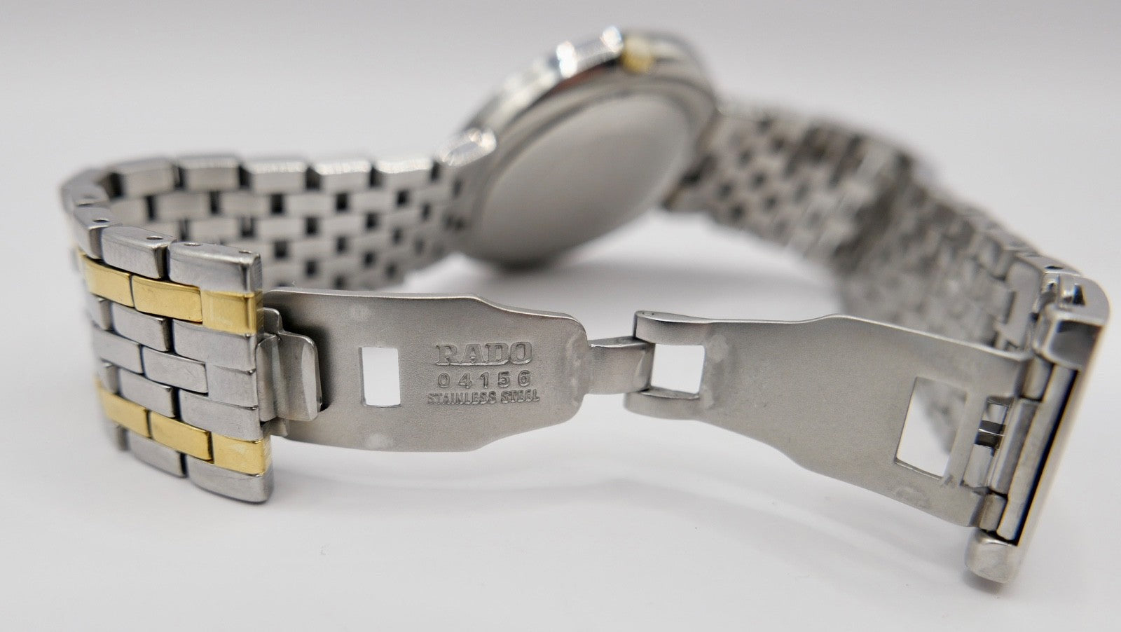 1990er Jahre RADO DIASTAR Armbanduhr Quarz 35mm Bi-Color 152.0343.3 Stahl Gold