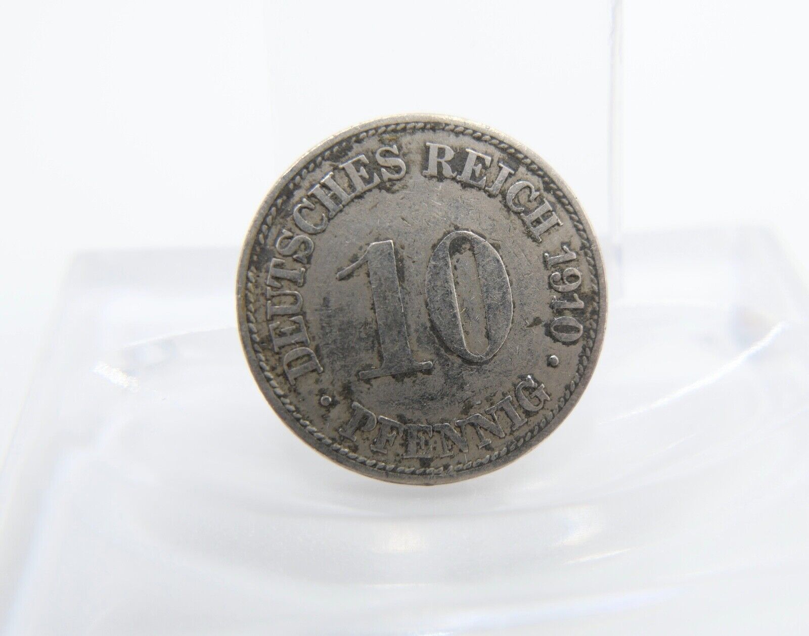 10 Pfennig Kaiserreich 1910 G Jäger J. 13 VZ-STG