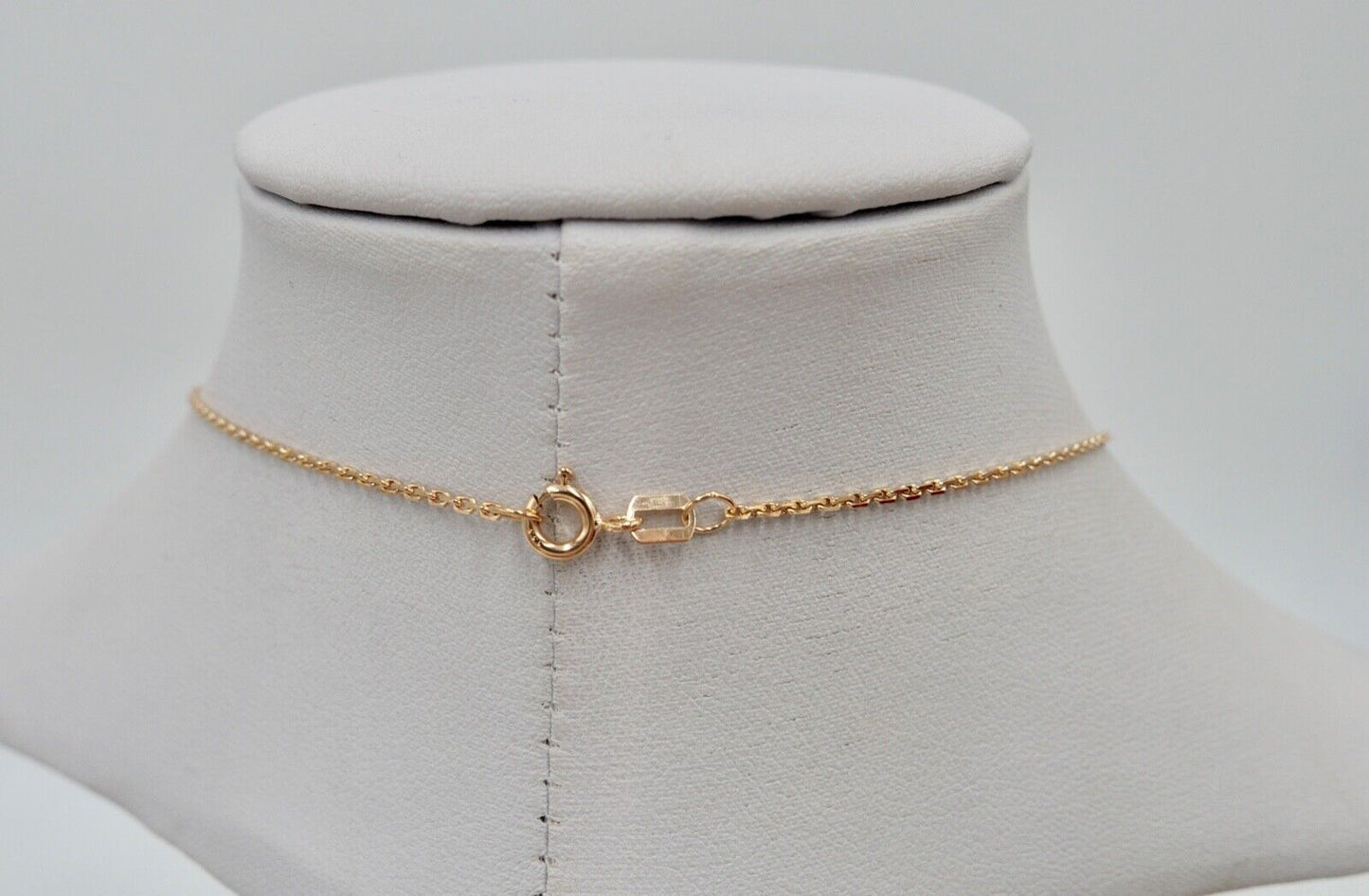 Alte Collier Kette 46cm Rotgold 333 8K Gold mit Granat 