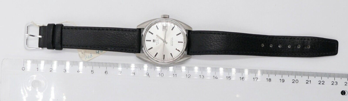 Vintage TISSOT Swiss SEASTAR Automatic Kal. 784-1 Lederarmband schwarz Ø 33 mm