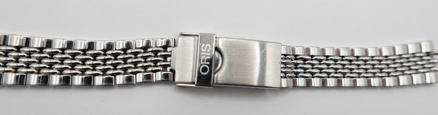 ORIS Edelstahlband Uhrenband Faltschließe 14 mm sehr guter Zustand 81439/51