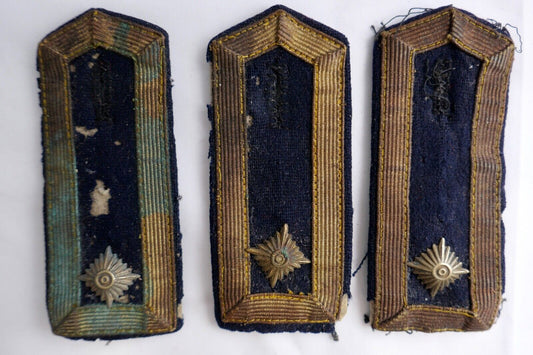 3 Stück Schulterklappen Schulterstücke Kriegsmarine BOOTSMANN WW2 WK2 - Antikhandel-Stuttgart