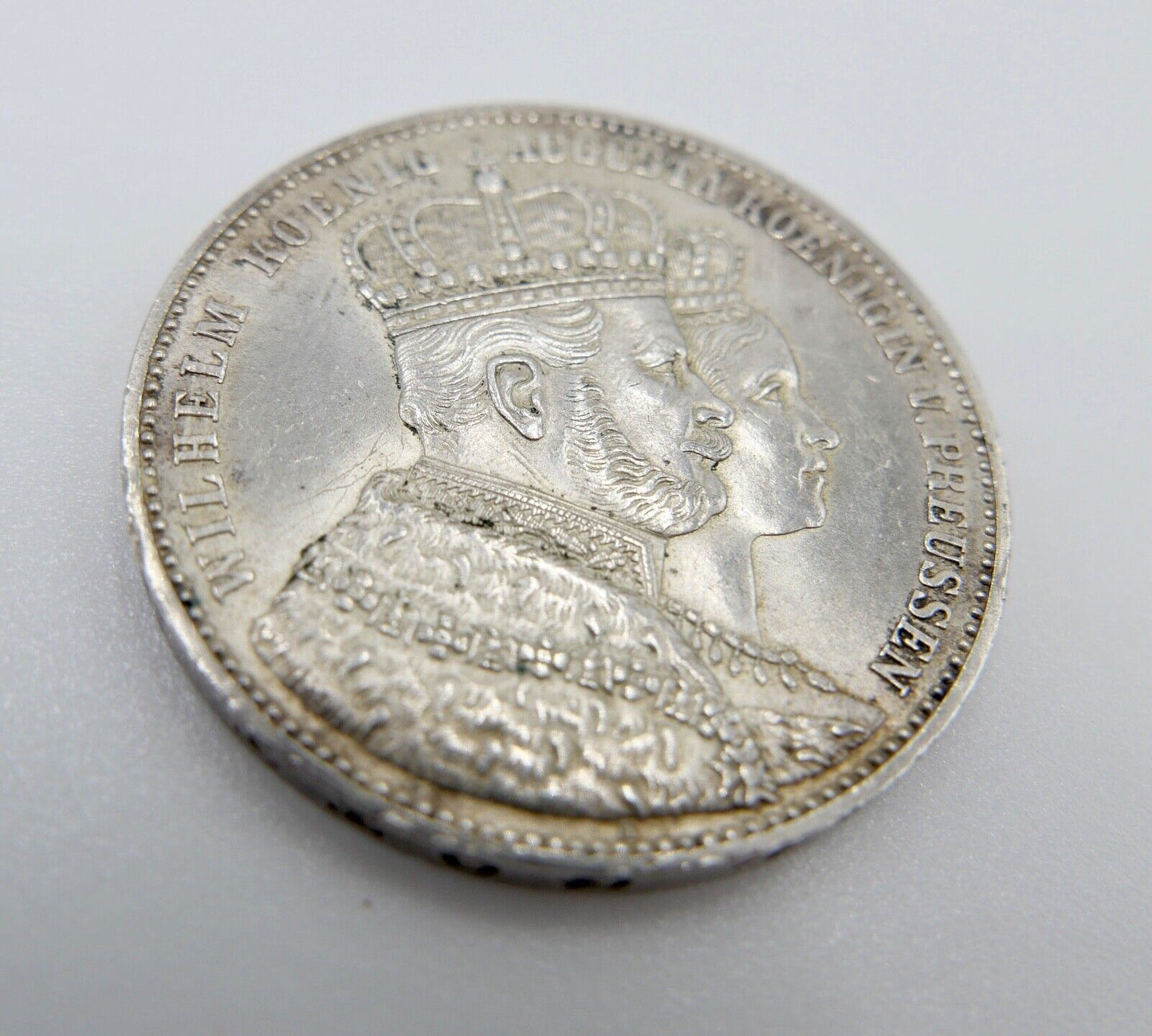 1 Taler Thaler Preußen Wilhelm I.  1861  Silber Vereinstaler in ss-vz