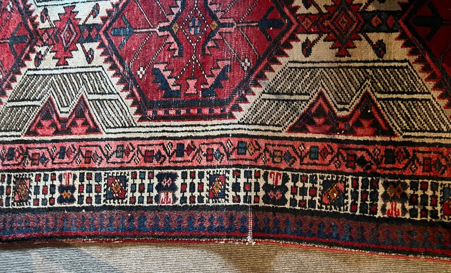Nomaden Läufer alter Orientteppich Perserteppich old carpet 343x100 cm