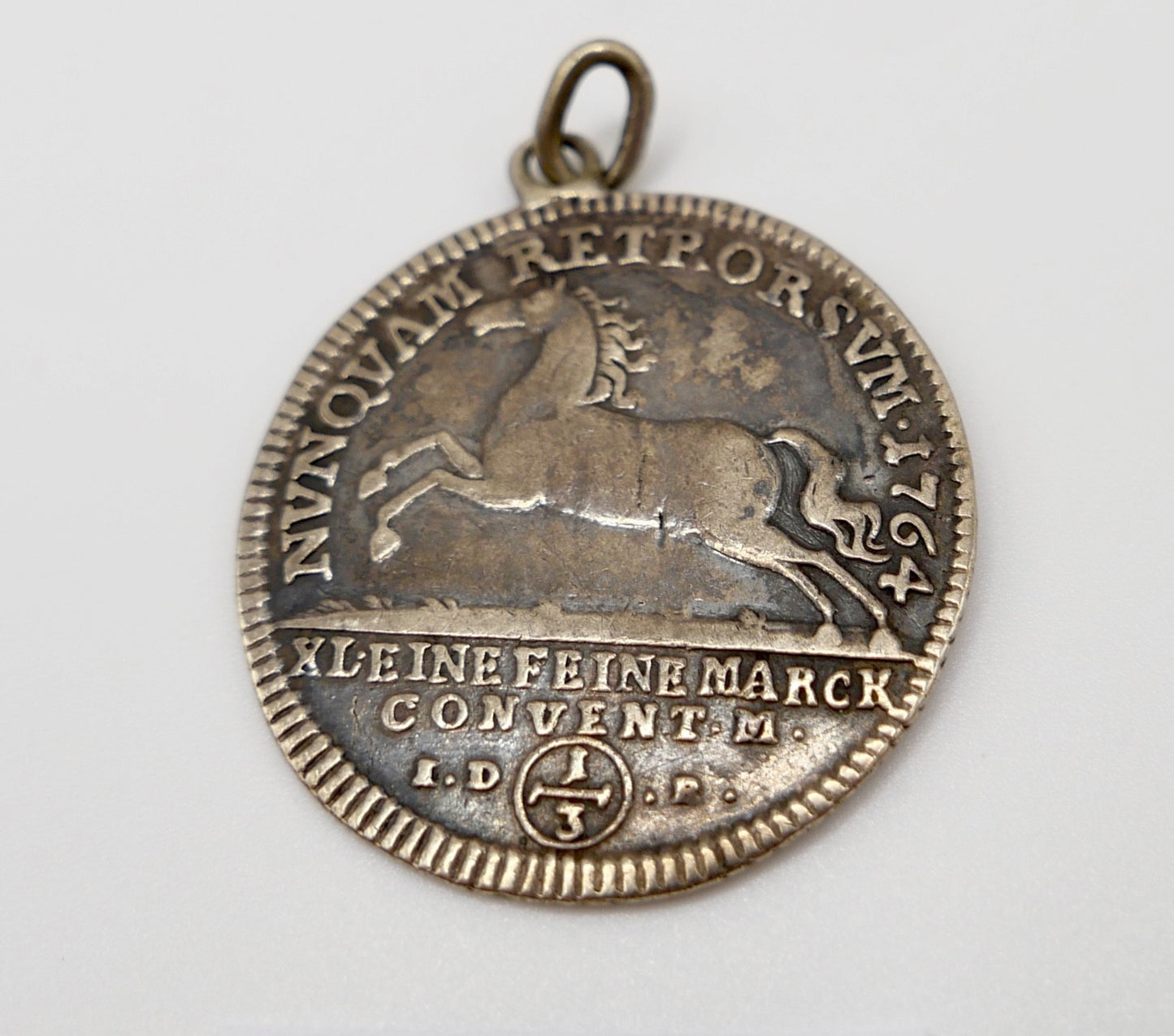 Silber Münze Braunschweig Wolfenbüttel 1/3 Thaler Taler XL 1764 eine feine Marck