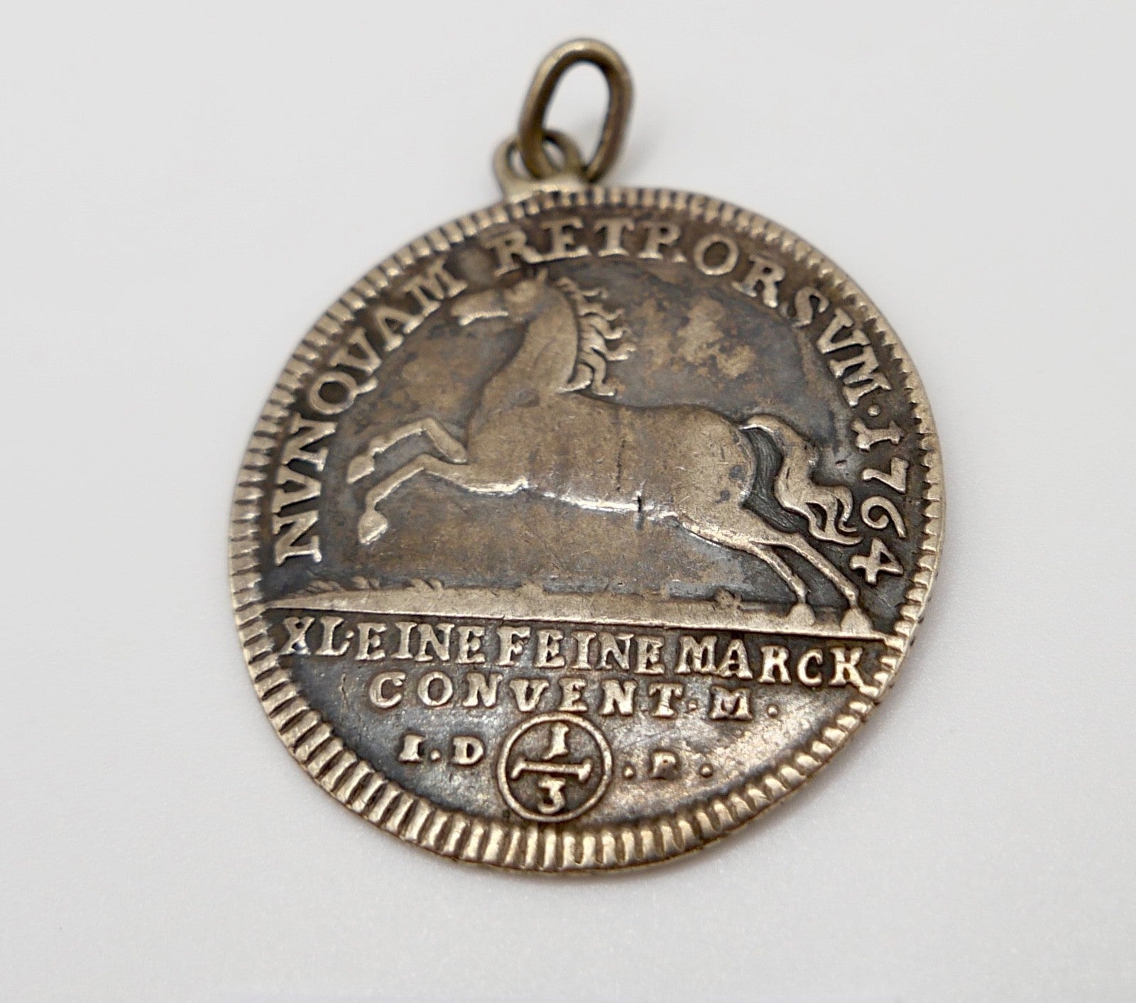 Silber Münze Braunschweig Wolfenbüttel 1/3 Thaler Taler XL 1764 eine feine Marck