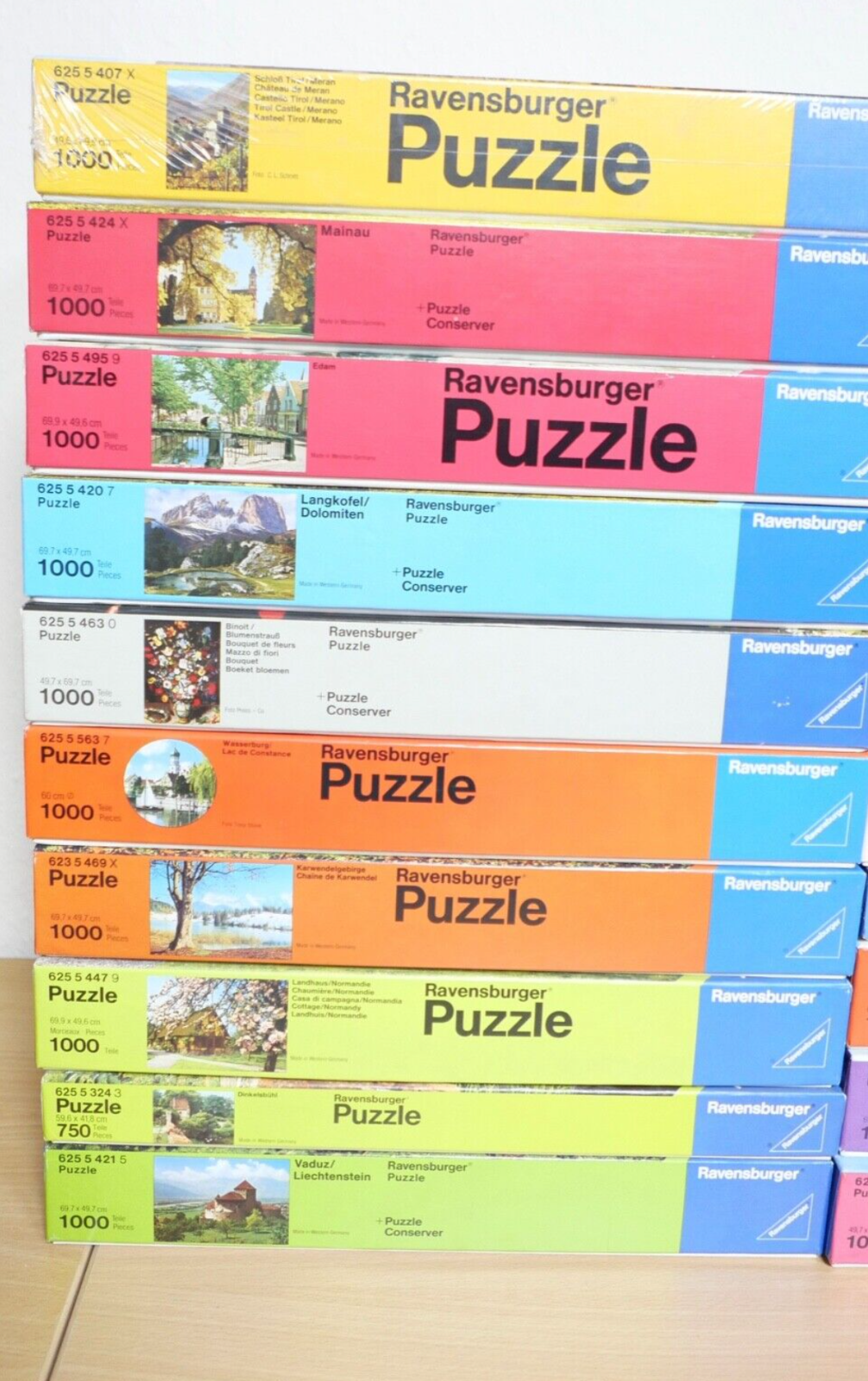 Posten / Konvolut alter RAVENSBURGER Puzzle 19 Stück vollständig (auch einzeln)