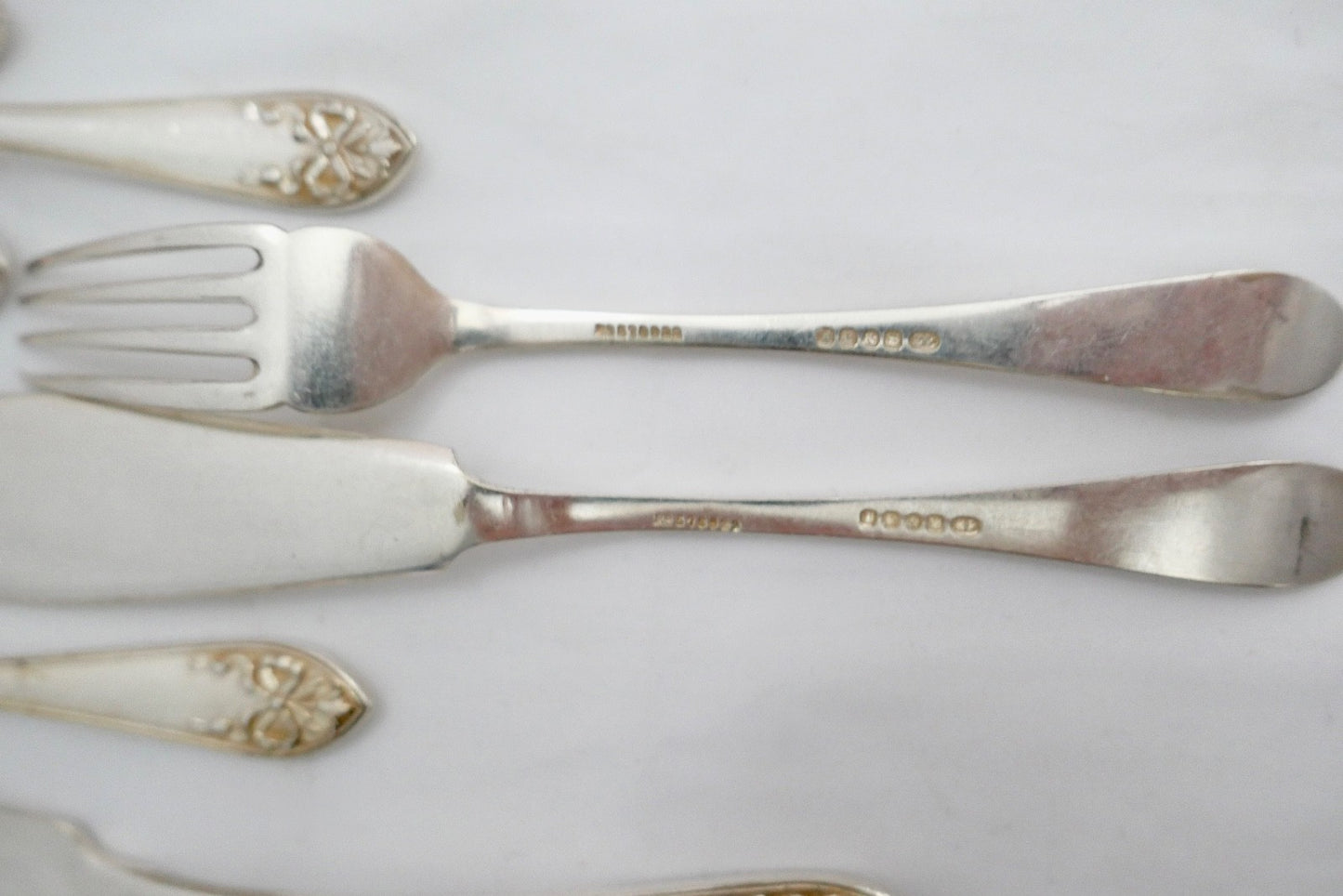 Fischbesteck 23 Teile John Round & Son Ltd EP Electro Plattet Pat. Nr. 516922