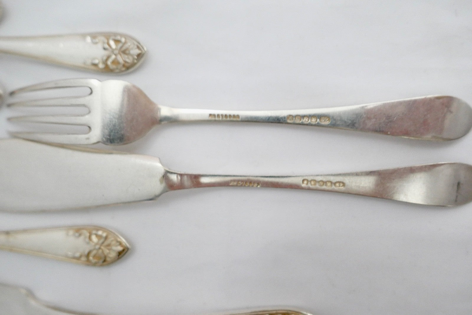 Fischbesteck 23 Teile John Round & Son Ltd EP Electro Plattet Pat. Nr. 516922