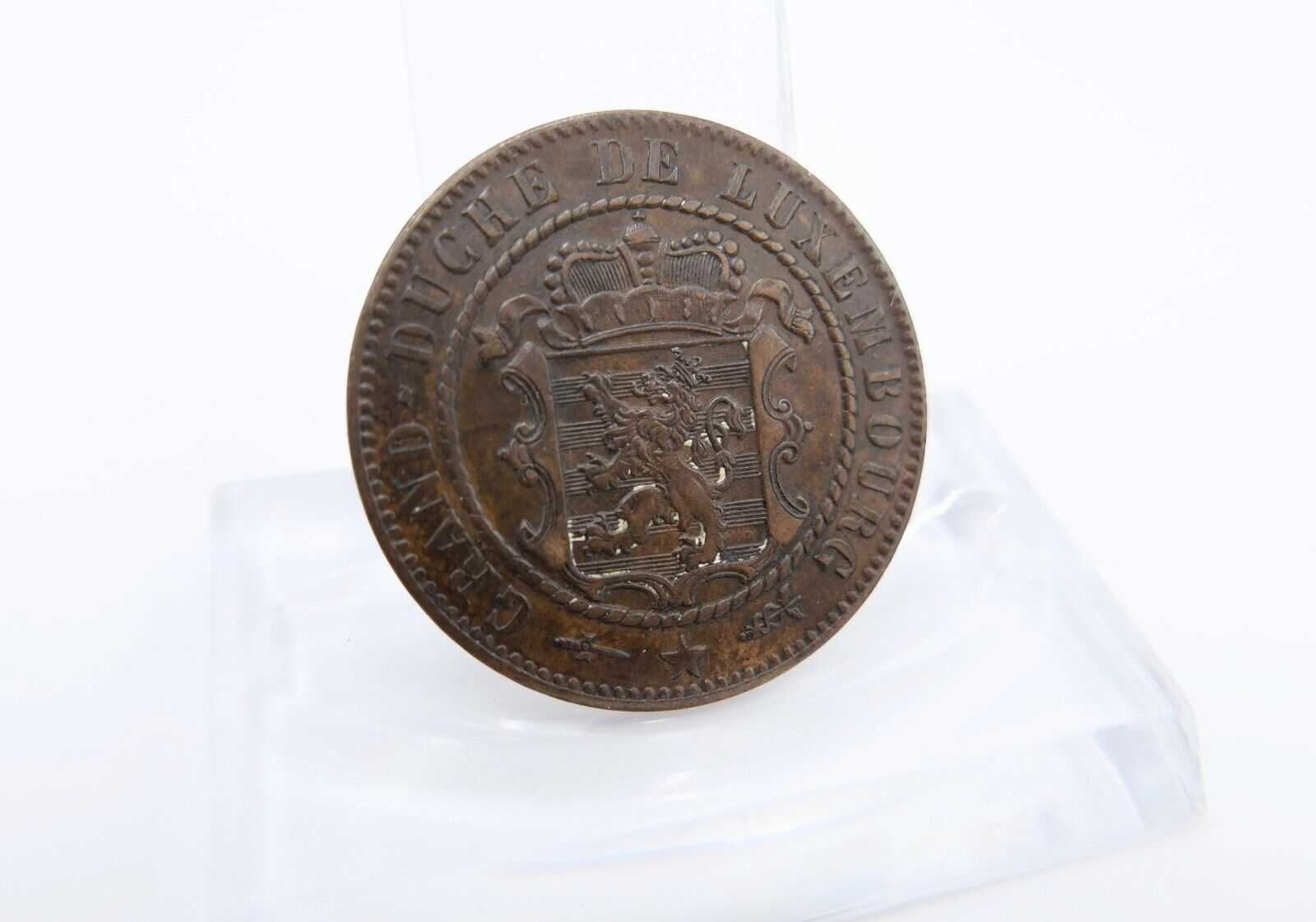 10 Centimes 1870 Luxemburg Guillaume III. 1849-1890 fast Stempelglanz