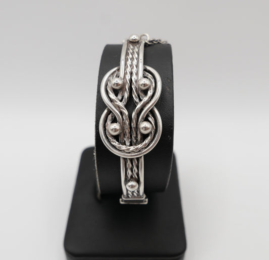 Kalevala Koru Teljänneito Silber Armreif 925 Finnland Wikinger Vintage Bangle