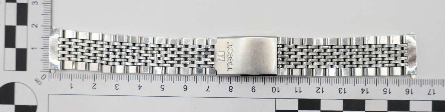 Tissot Edelstahlband Uhrenband 516 Faltschließe 18 mm sehr guter Zustand