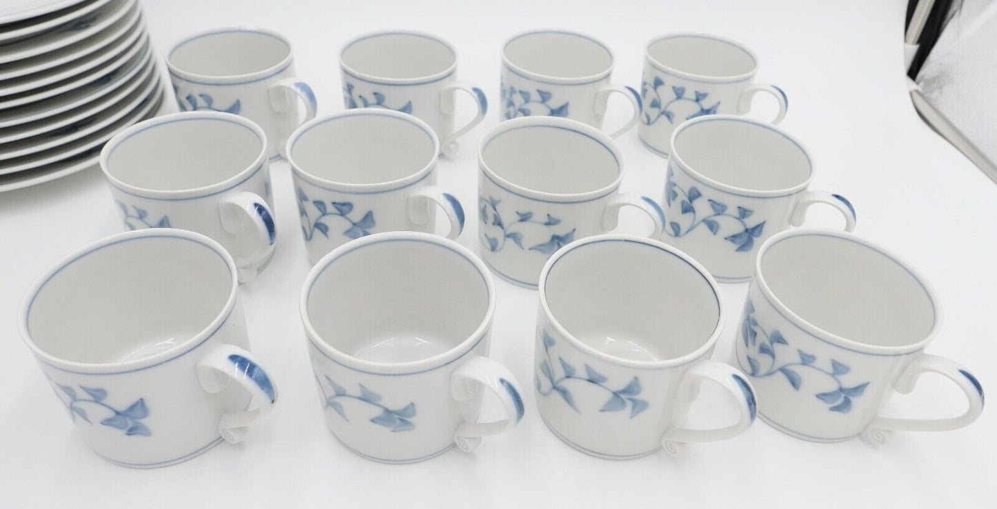 42 Teilig ROYAL COPENHAGEN "NOBLESSE" Teller Tassen Tee Kaffee Service Porzellan