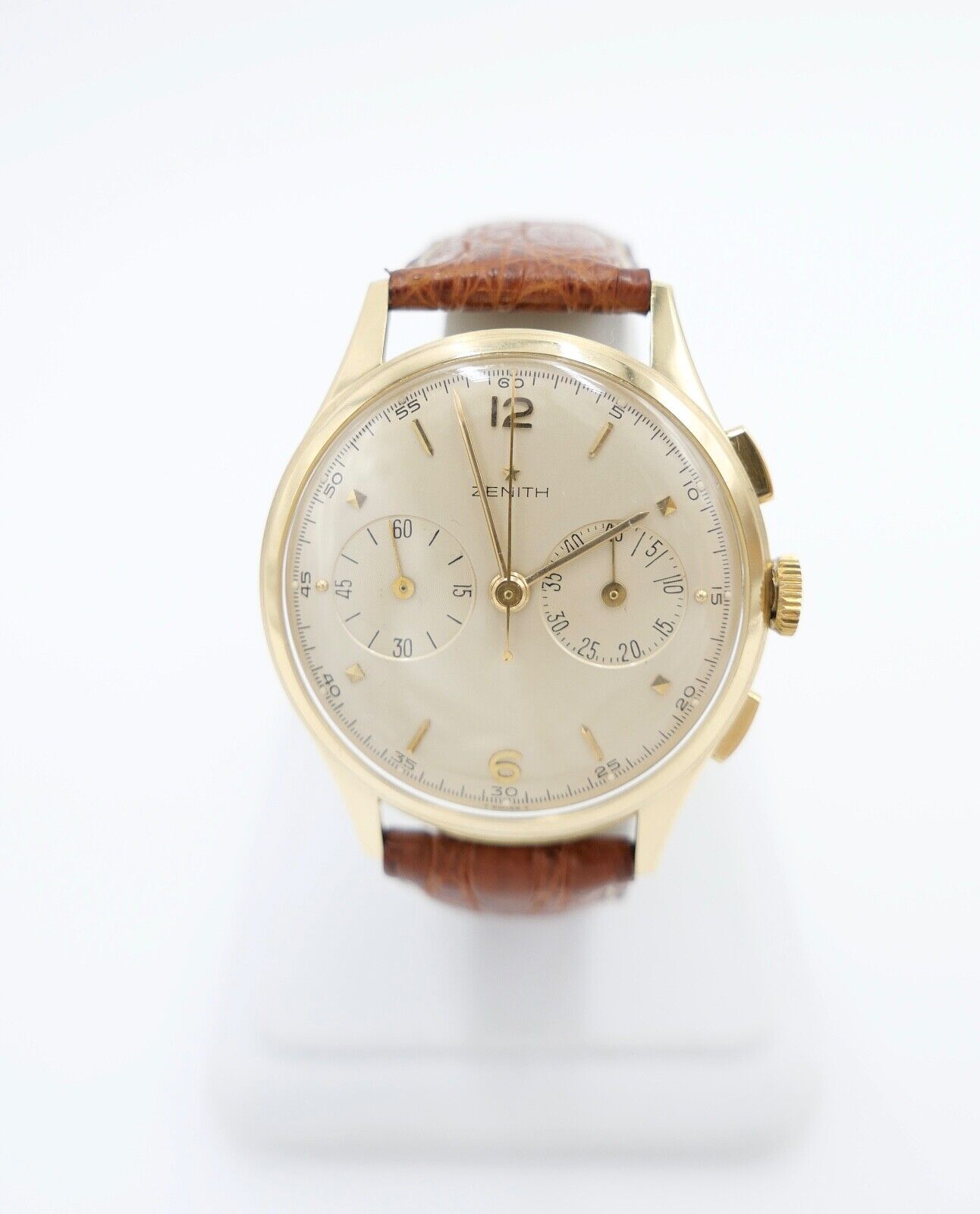 50er Jahre Zenith Excelsior Park Chronograph 750 / 18K Gold Cal. 143-6