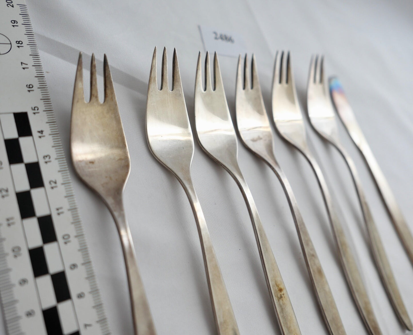 7 Tlg. WMF STOCKHOLM 90er Besteck Gabel & Messer