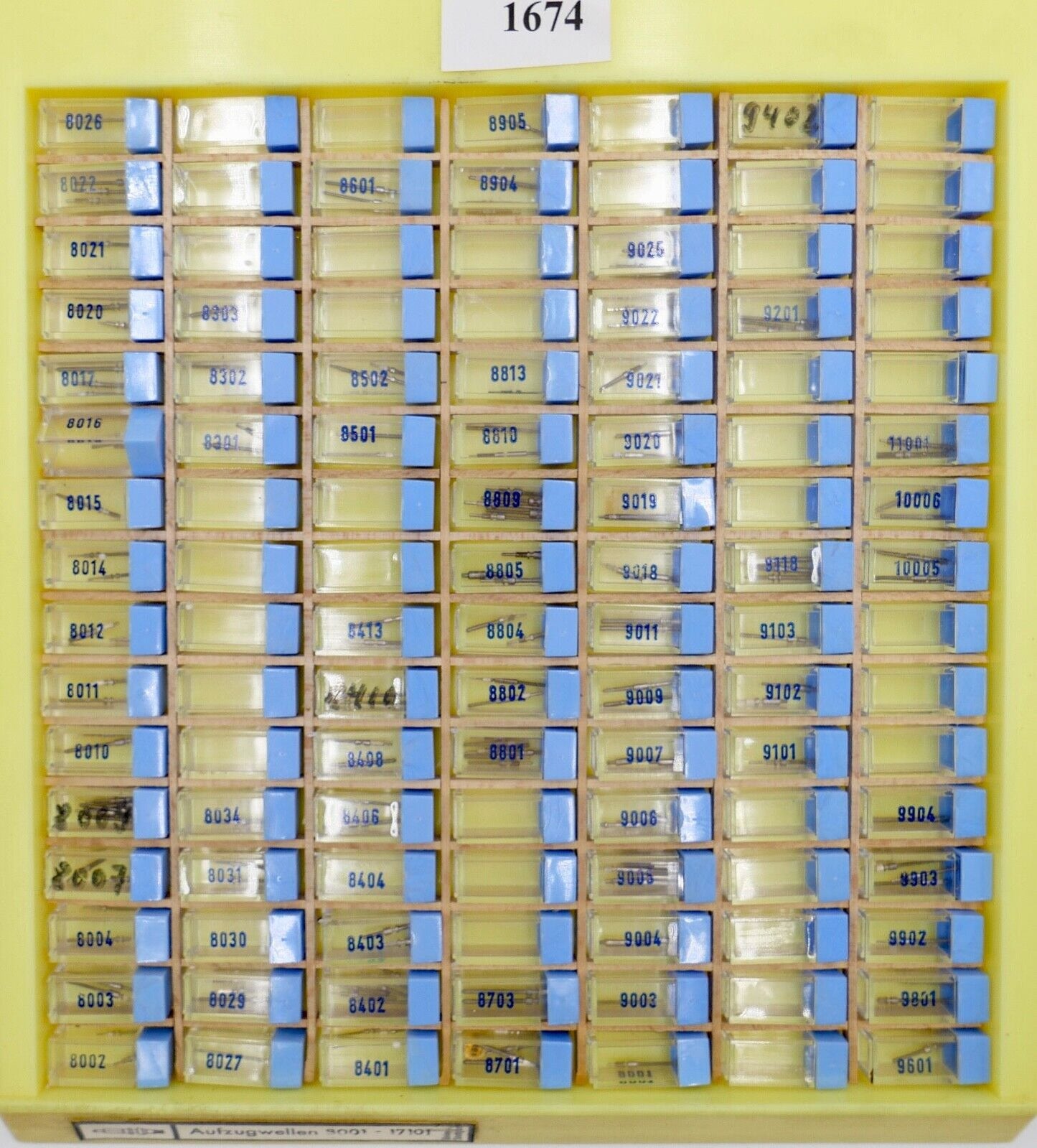 Konvolut AUFZUGSWELLE / AUFZUGSWELLEN 9001 - 17101 NEU BOLEY ( NOS ) - Antikhandel-Stuttgart