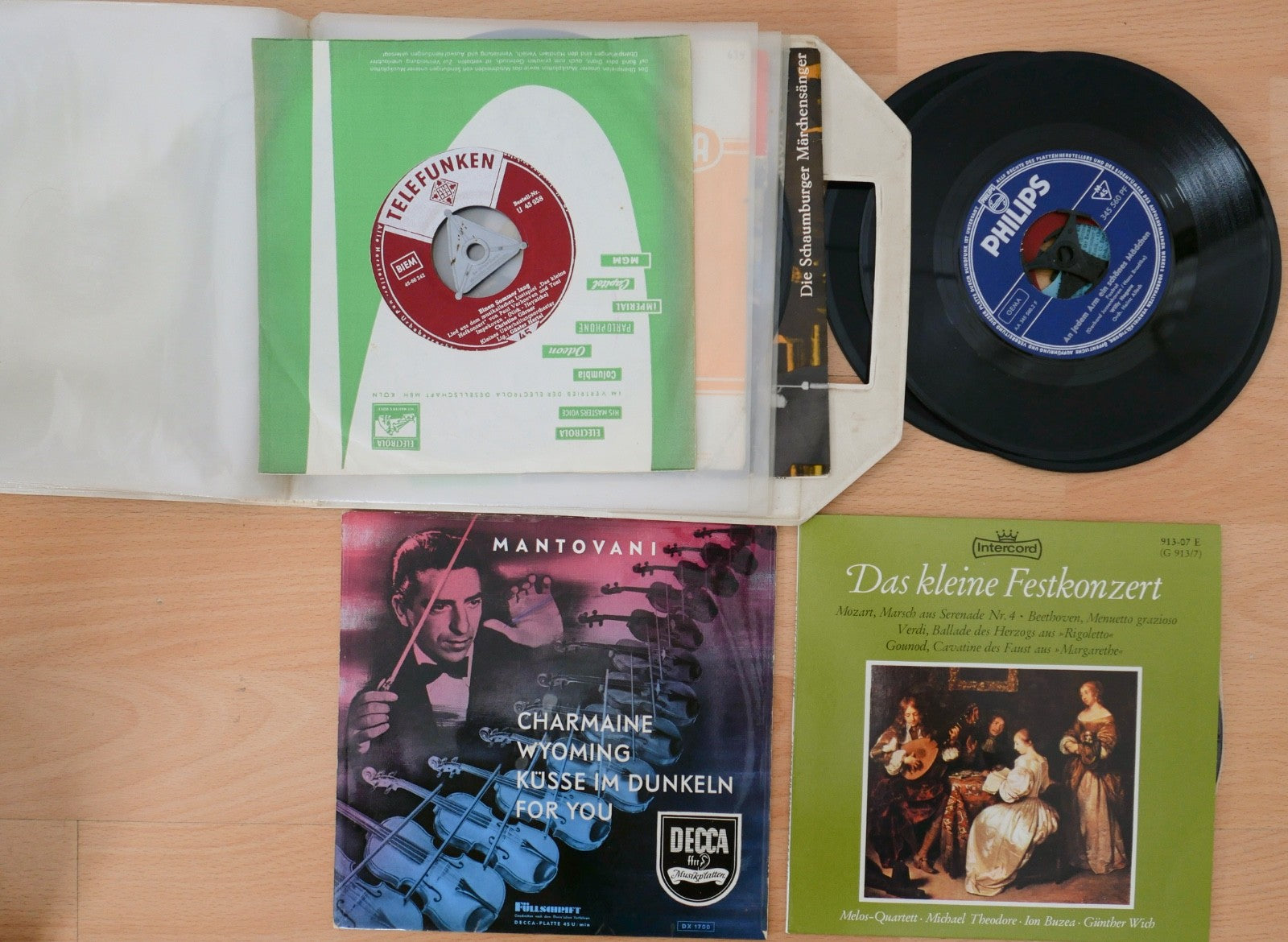 Konvolut 26 Singles 7" 45rpm –  Schlager, Chanson, Operette, Volkslied Alexander