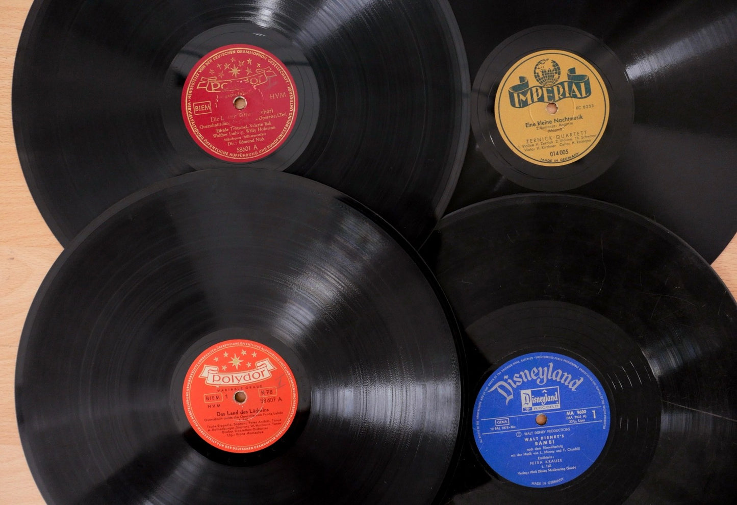 Konvolut 31 Schellackplatten Klassik Oper Operette Tanzmusik Deutsche 30cm 12"