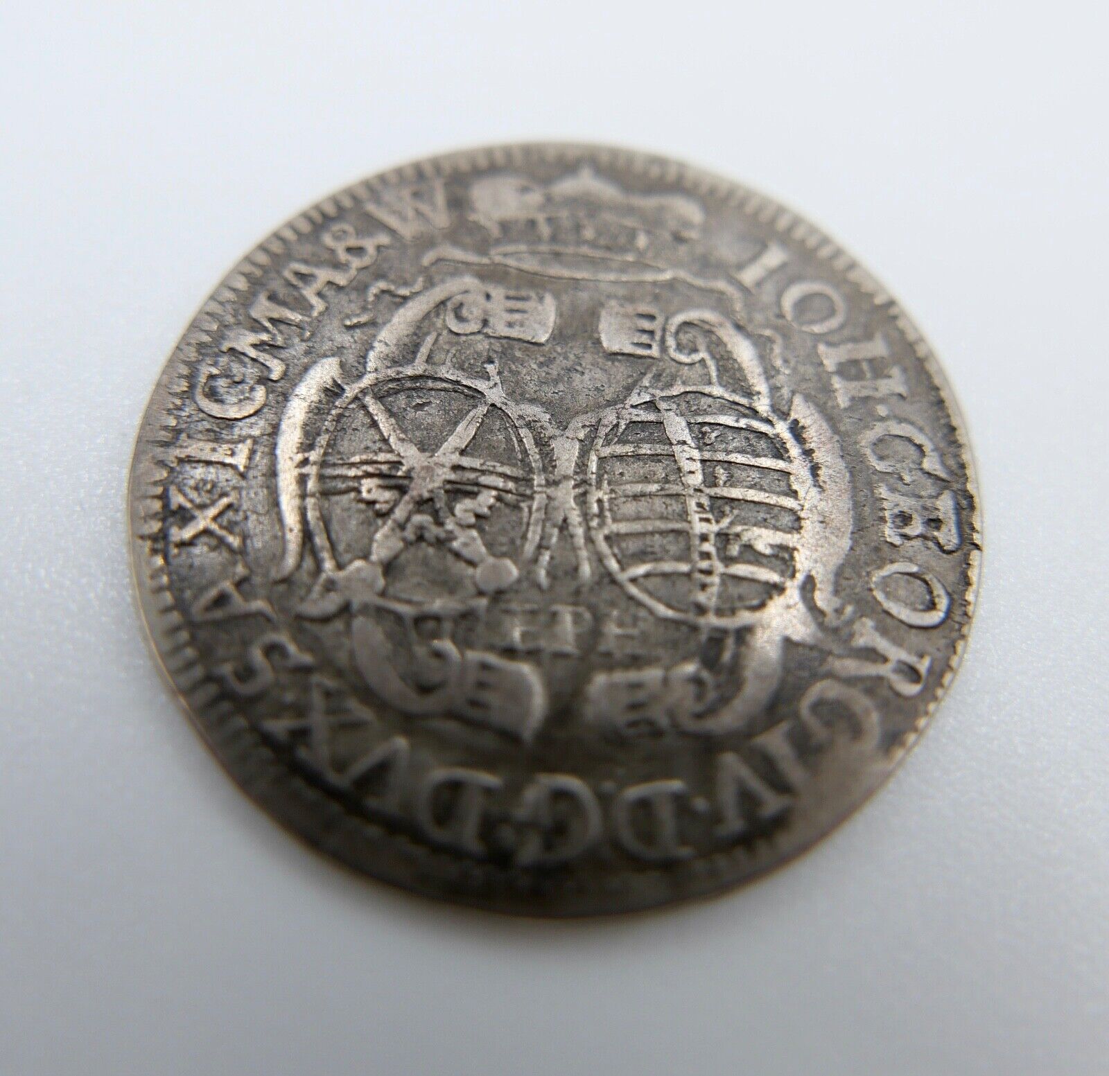 Sachsen 1/12 Taler 1694 Johann Georg IV. Silber in ss