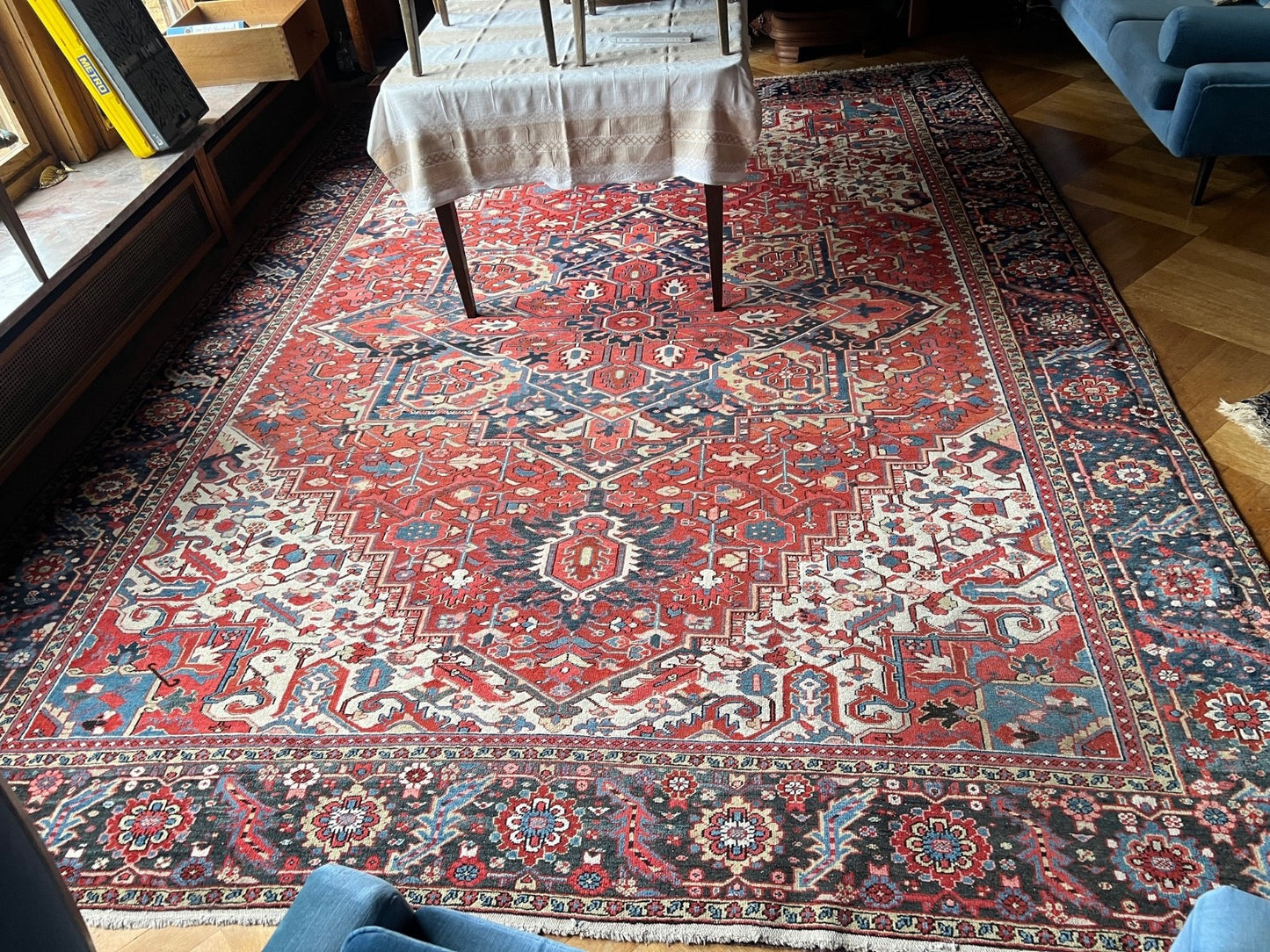 Herz Heris alter Orientteppich Perserteppich old carpet 420x303 cm