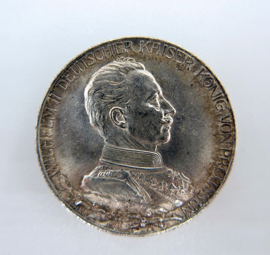 2 Mark Preußen Wilhelm II. 1913 A Silber J. Jäger 111 vz-stgl mit hohem Rand