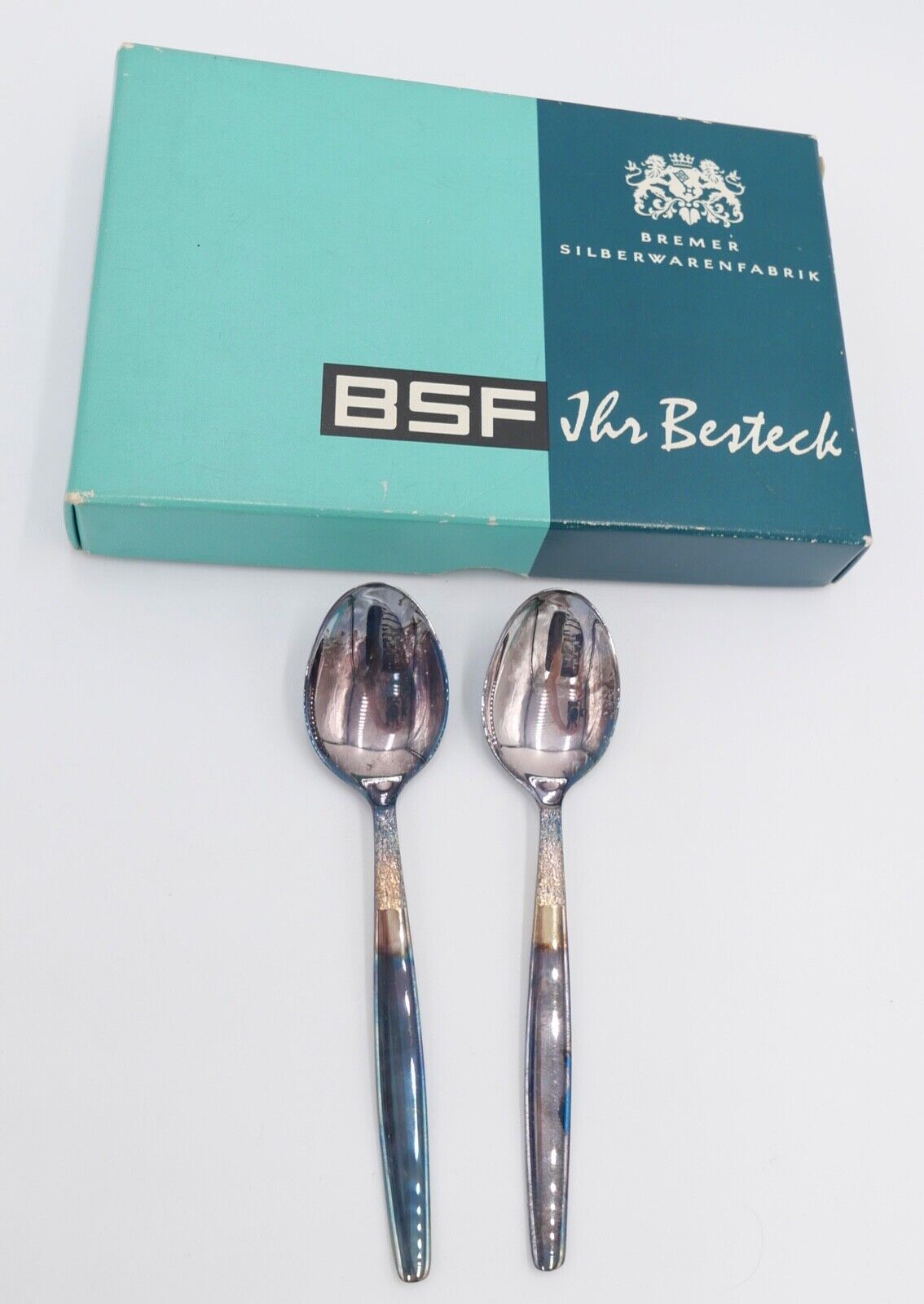 NEU - BSF RAUHREIF 90 Silber 36 Teile Besteck Löffel Gabel Messer Tortenheber