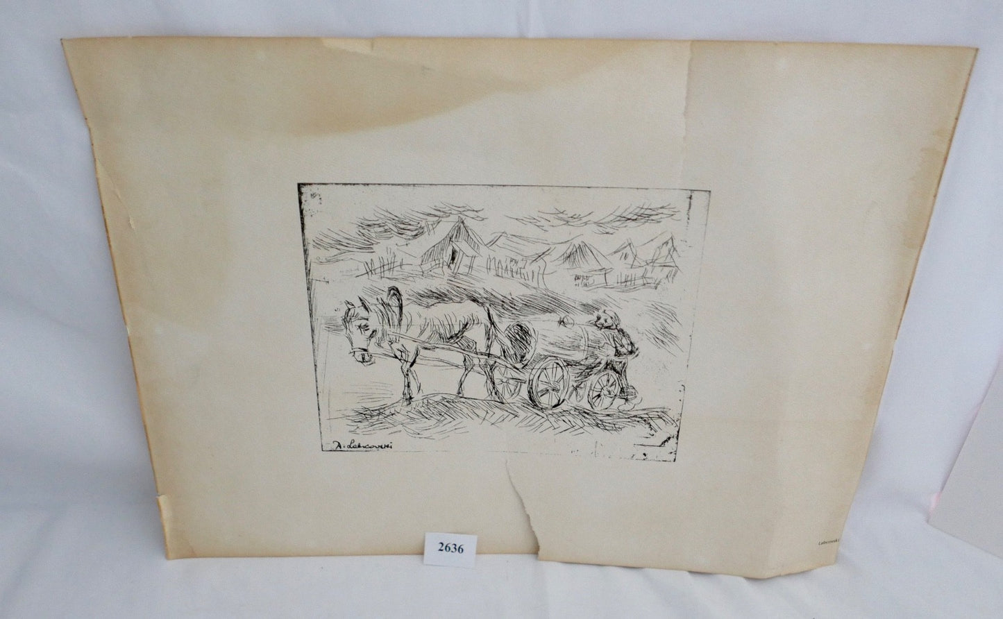 David Labcovski Lithographie Dreißig Jahre nachdem die Welt verschwunden war